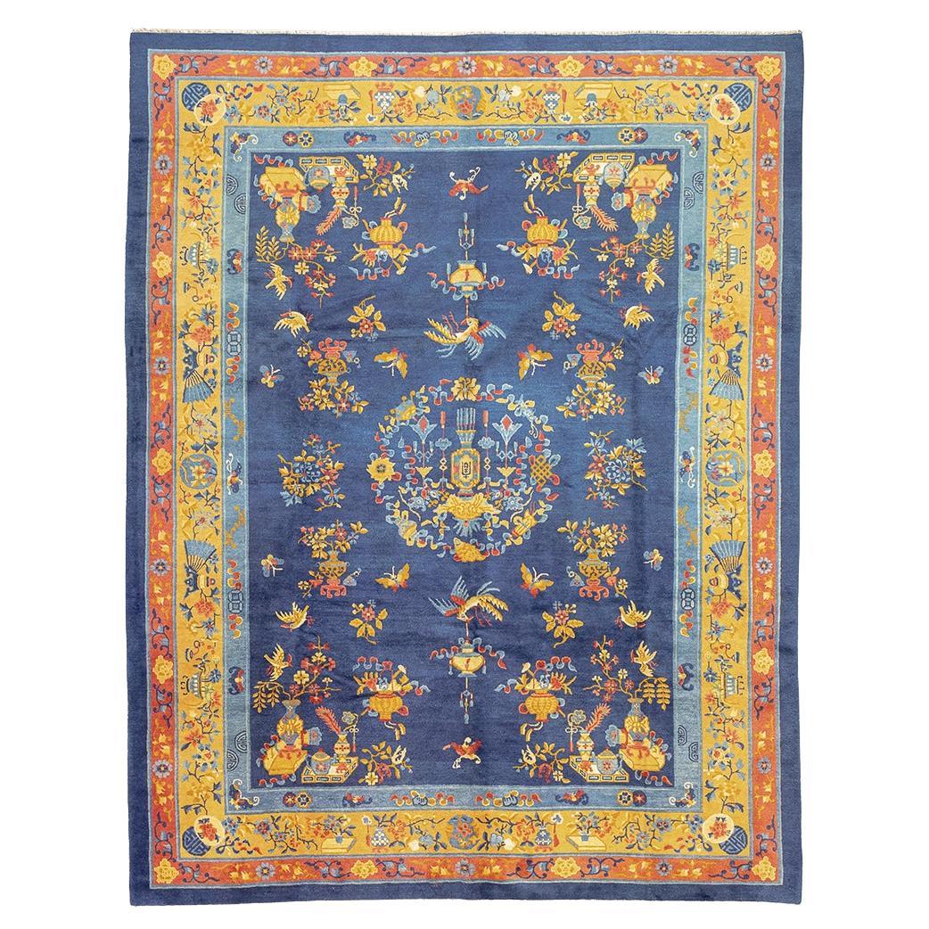 Chinese Peking Rug Blue