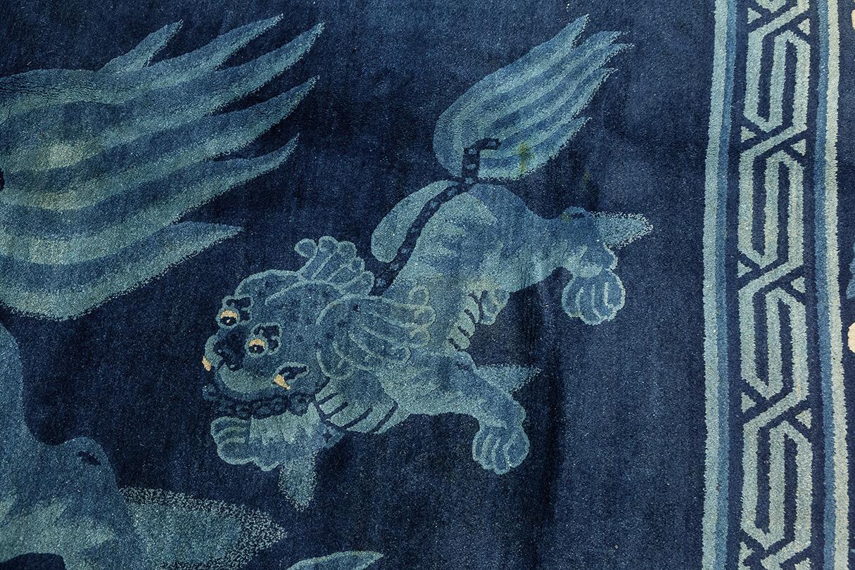 Tapis pékinois chinois motif chien Foo en vente 4