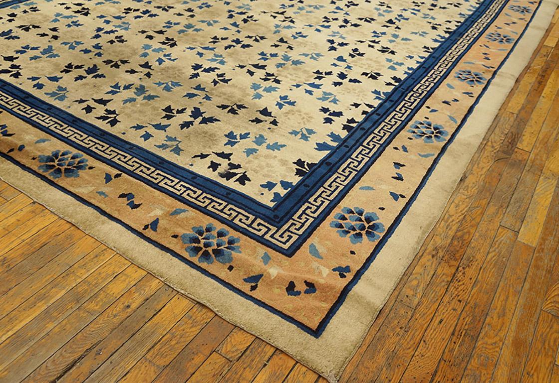 Hand-Knotted Chinese Peking Rug For Sale