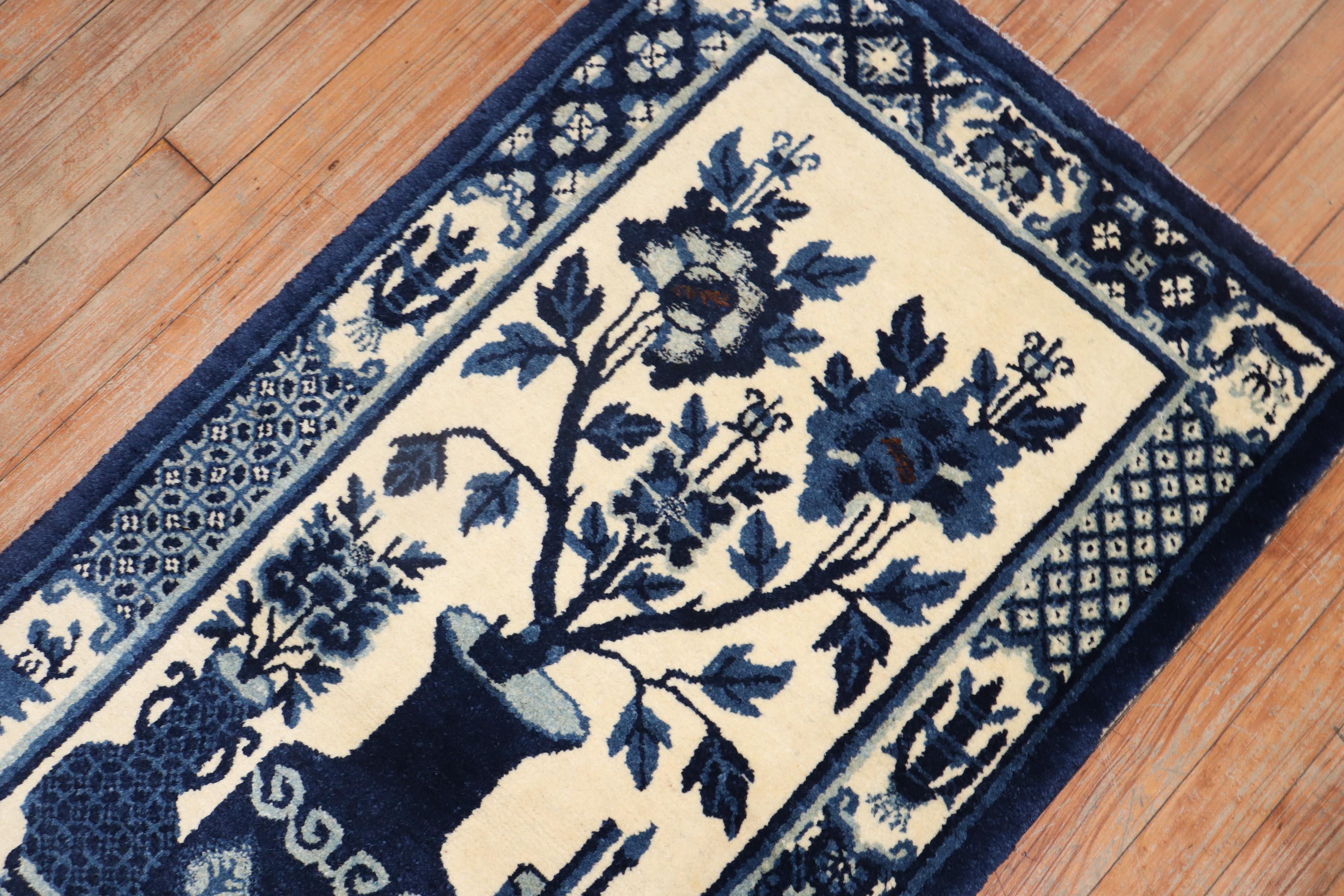 20th Century Chinese Peking Rug For Sale