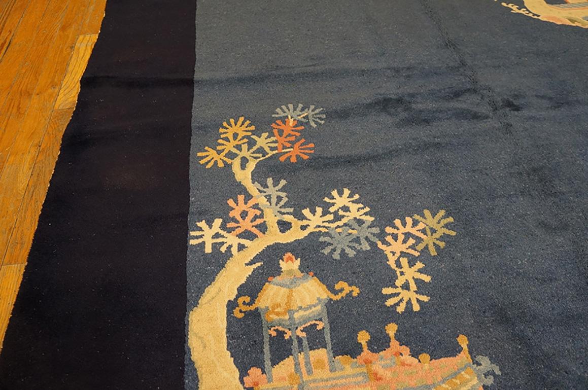 Chinesischer Pekinger Teppich des frühen 20. Jahrhunderts ( 9' x 11'9