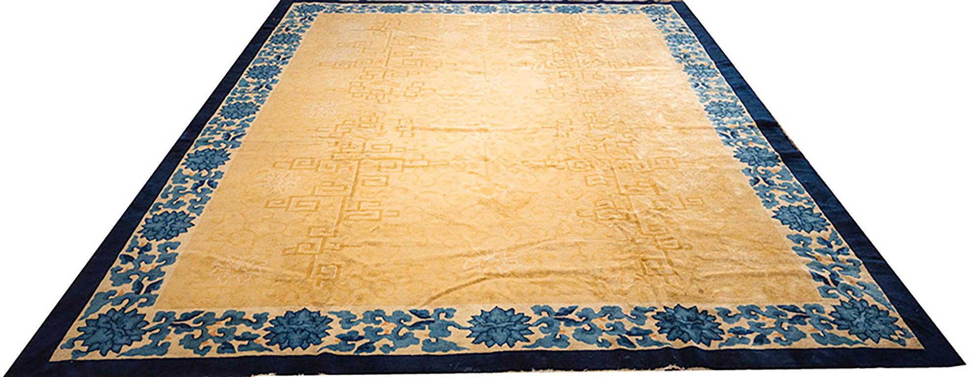 Chinese Peking Rug, Size:9' 2