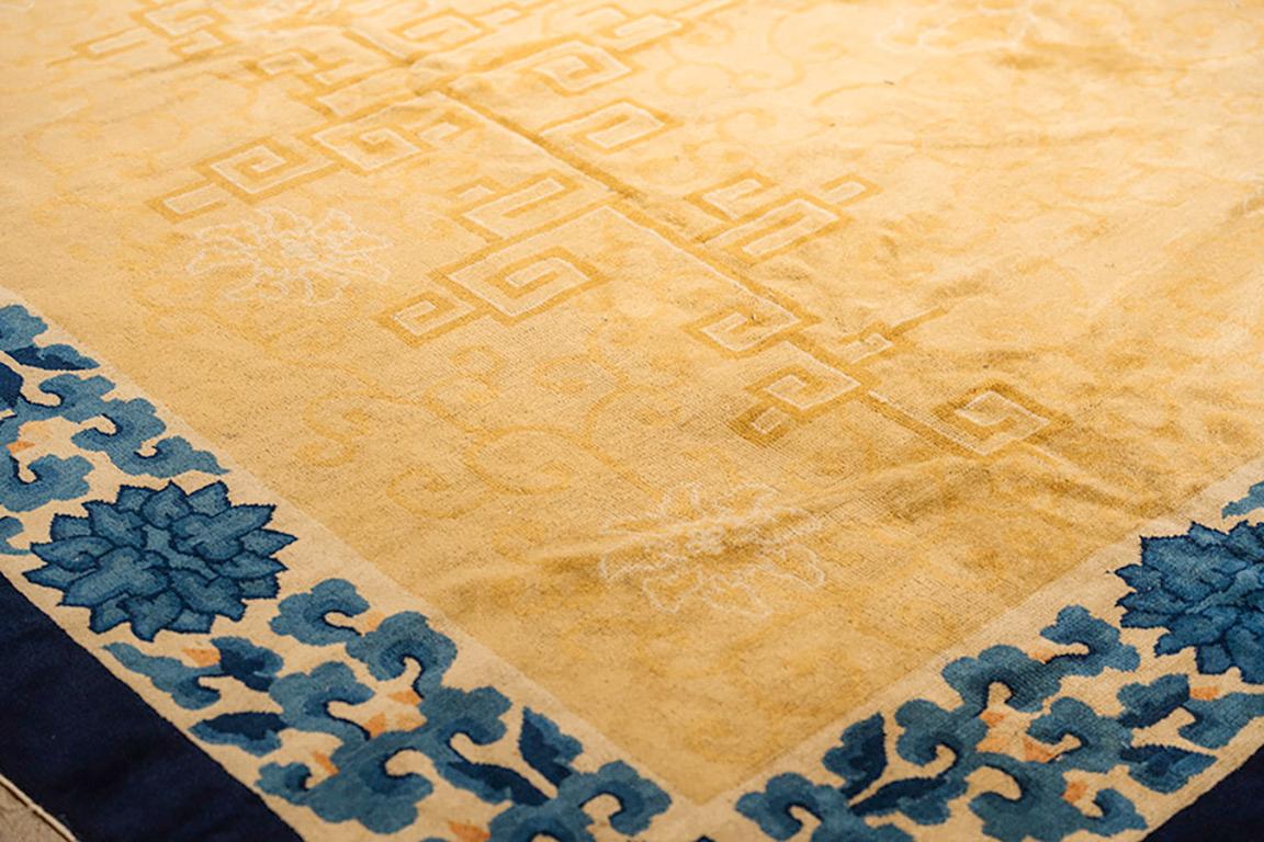 Hand-Knotted Chinese Peking Rug9' 2