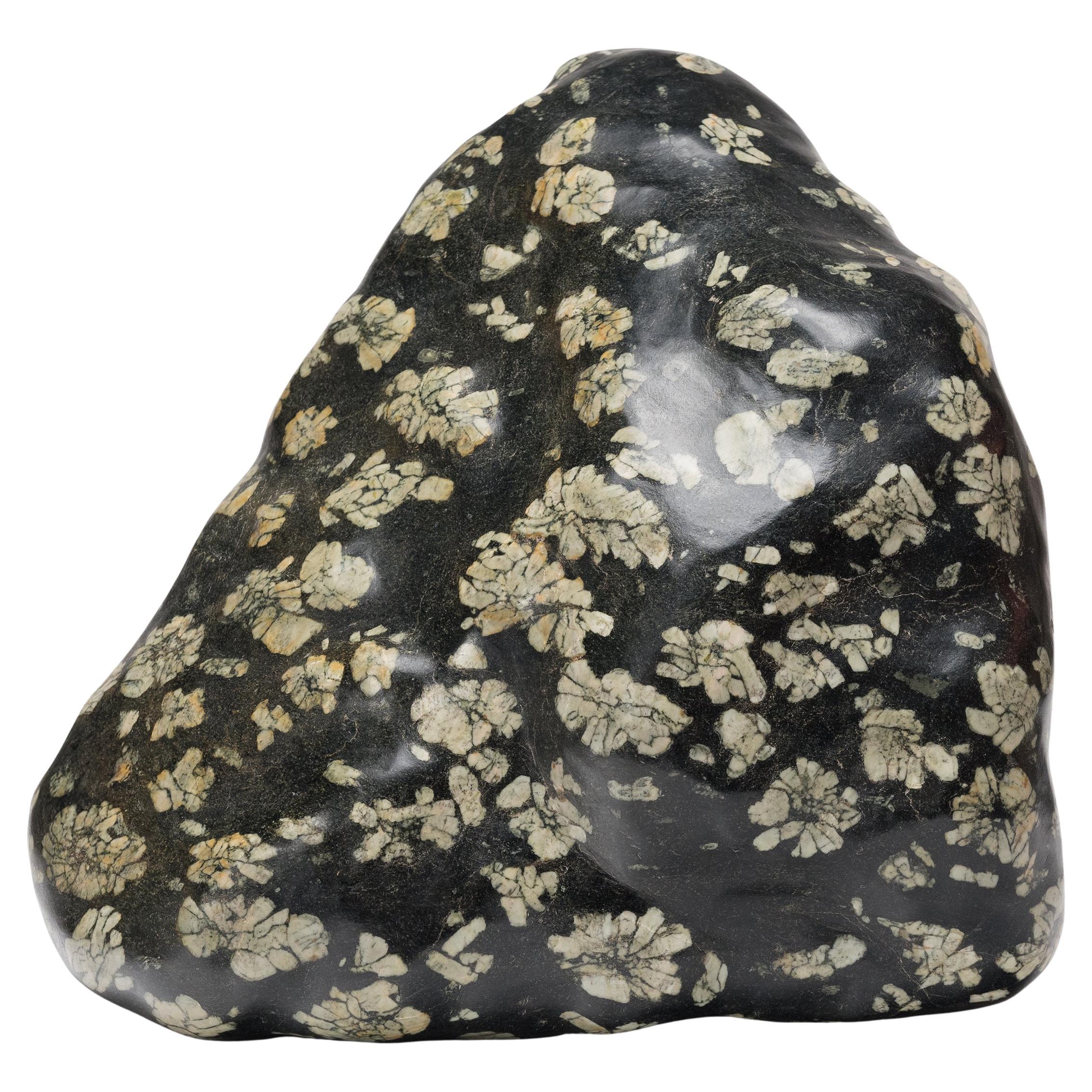 Chinese Peony Mediation Stone