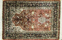 Chinese Persian Design Silk qum, very fine Tree of life