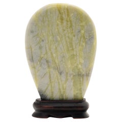 Petite Chinese Greenery Meditation Stone