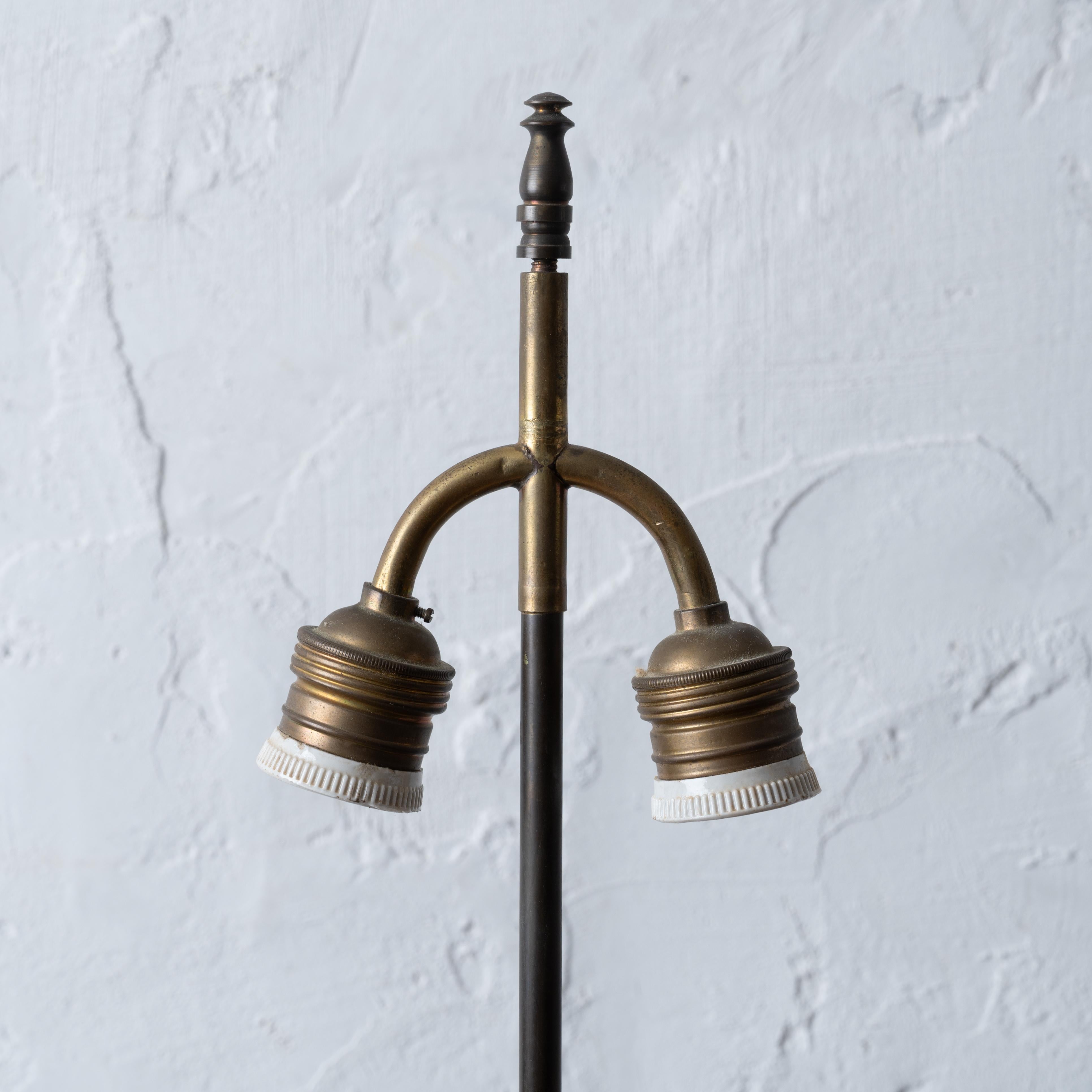 Chinese Pewter Ginger Jar Lamps 2