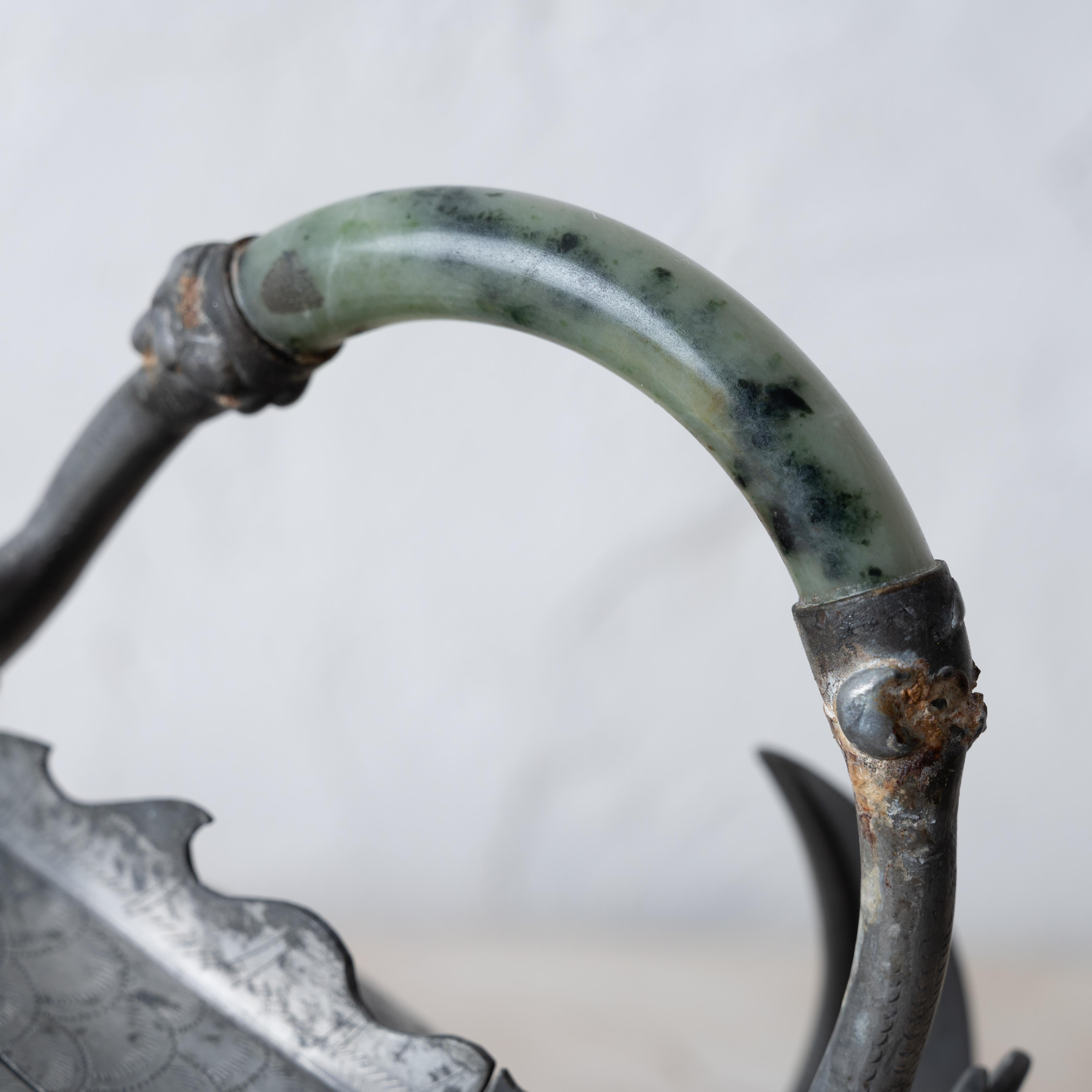Chinese Pewter Koi Fish Teapots, 19th Century For Sale 6