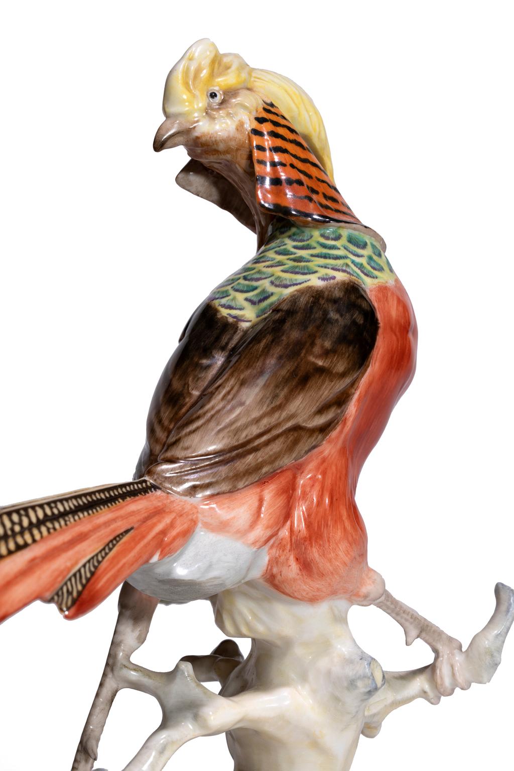 Hutschenreuther-Selb German Porcelain Figurine Karl Tutter Chinese Pheasant For Sale 3