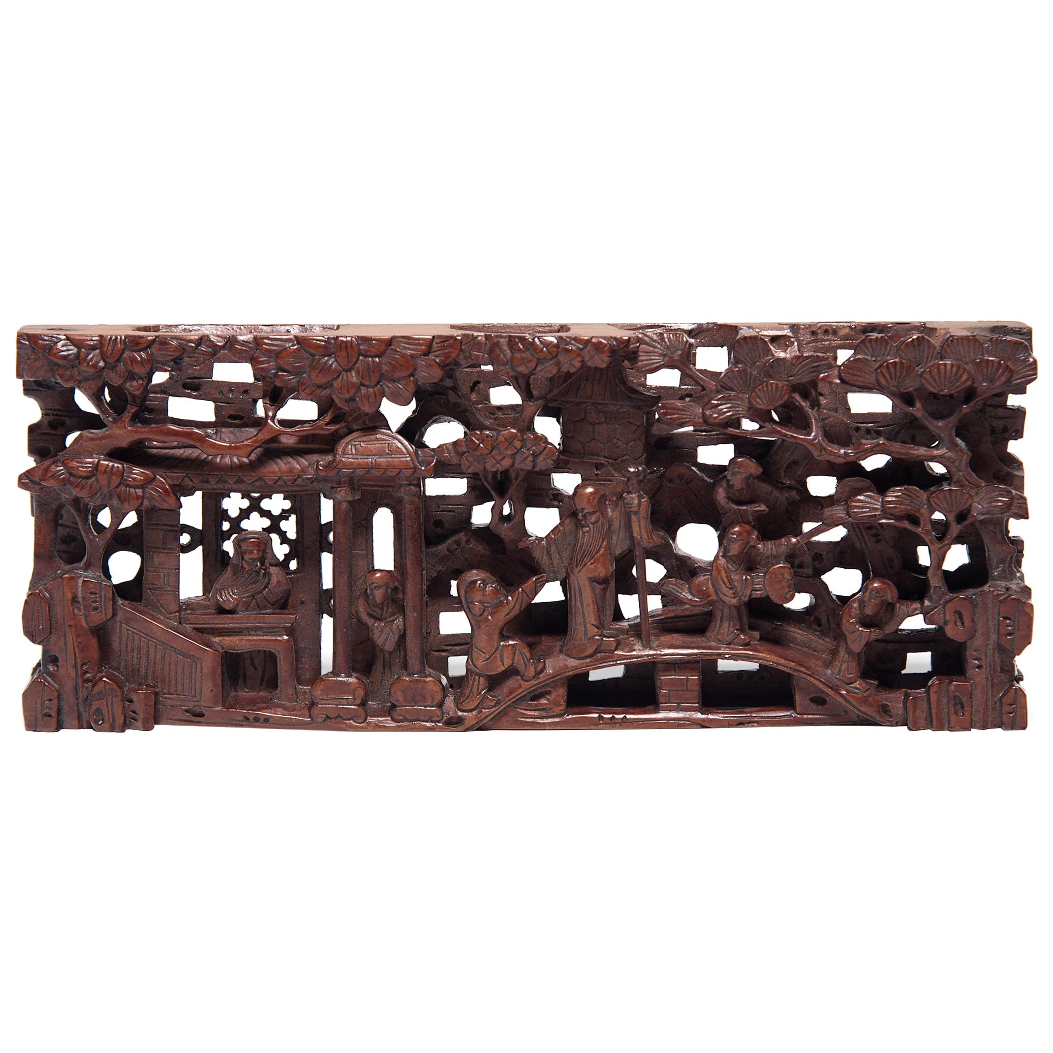 Chinese Pierced Bed Panel Carving, circa 1850