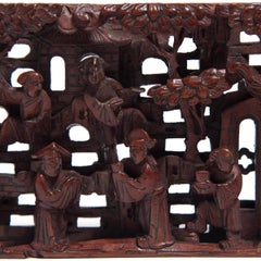 Chinese Pierced Bed Panel Carving, circa 1850