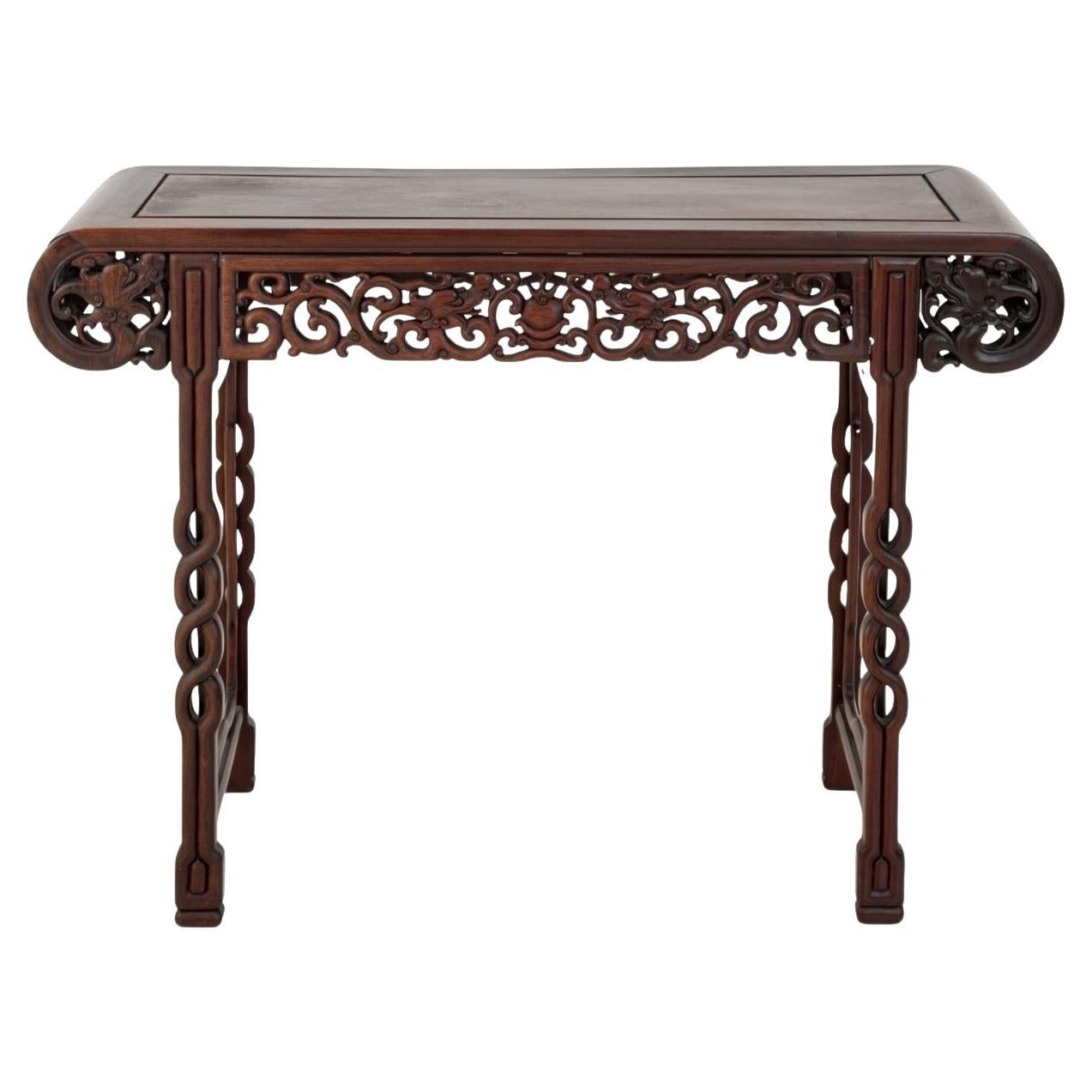 Chinese Pierced Hardwood Altar Table