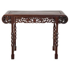 Antique Chinese Pierced Hardwood Altar Table