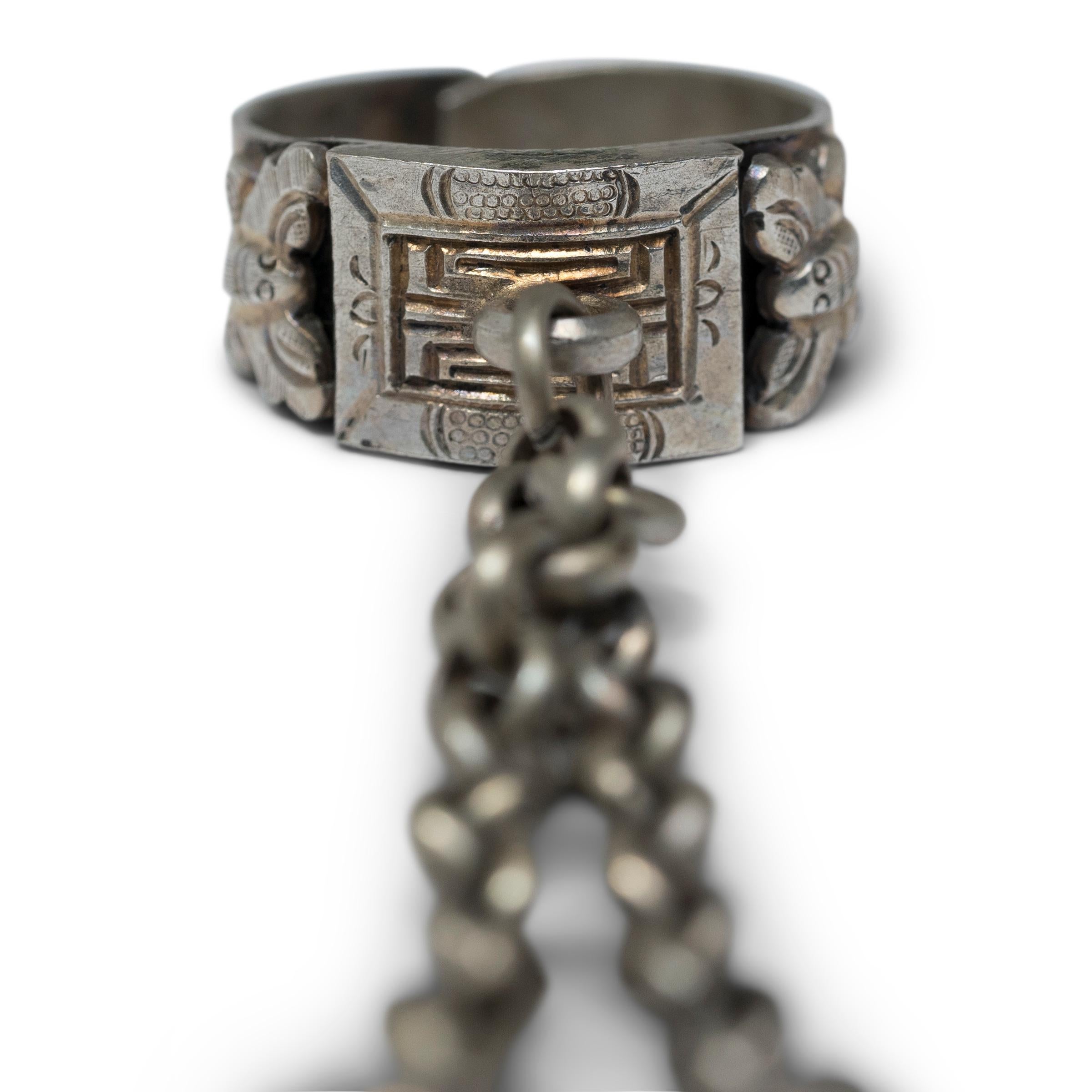 Qing Chinese Pig Charm Ring, circa 1900 For Sale