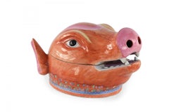 Chinese Pig Head Shaped Porcelain Tureen