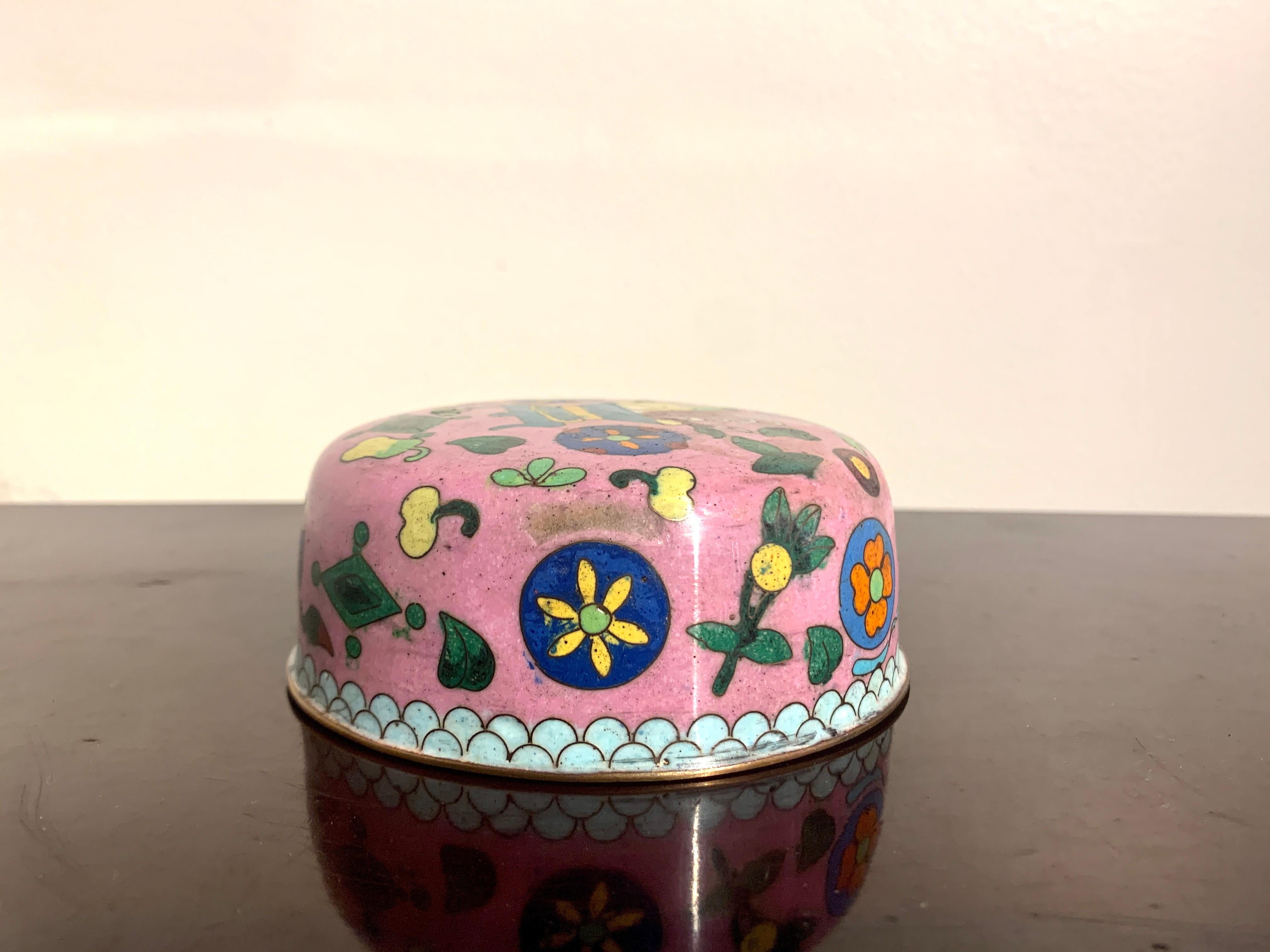 Chinese Pink Cloisonne 