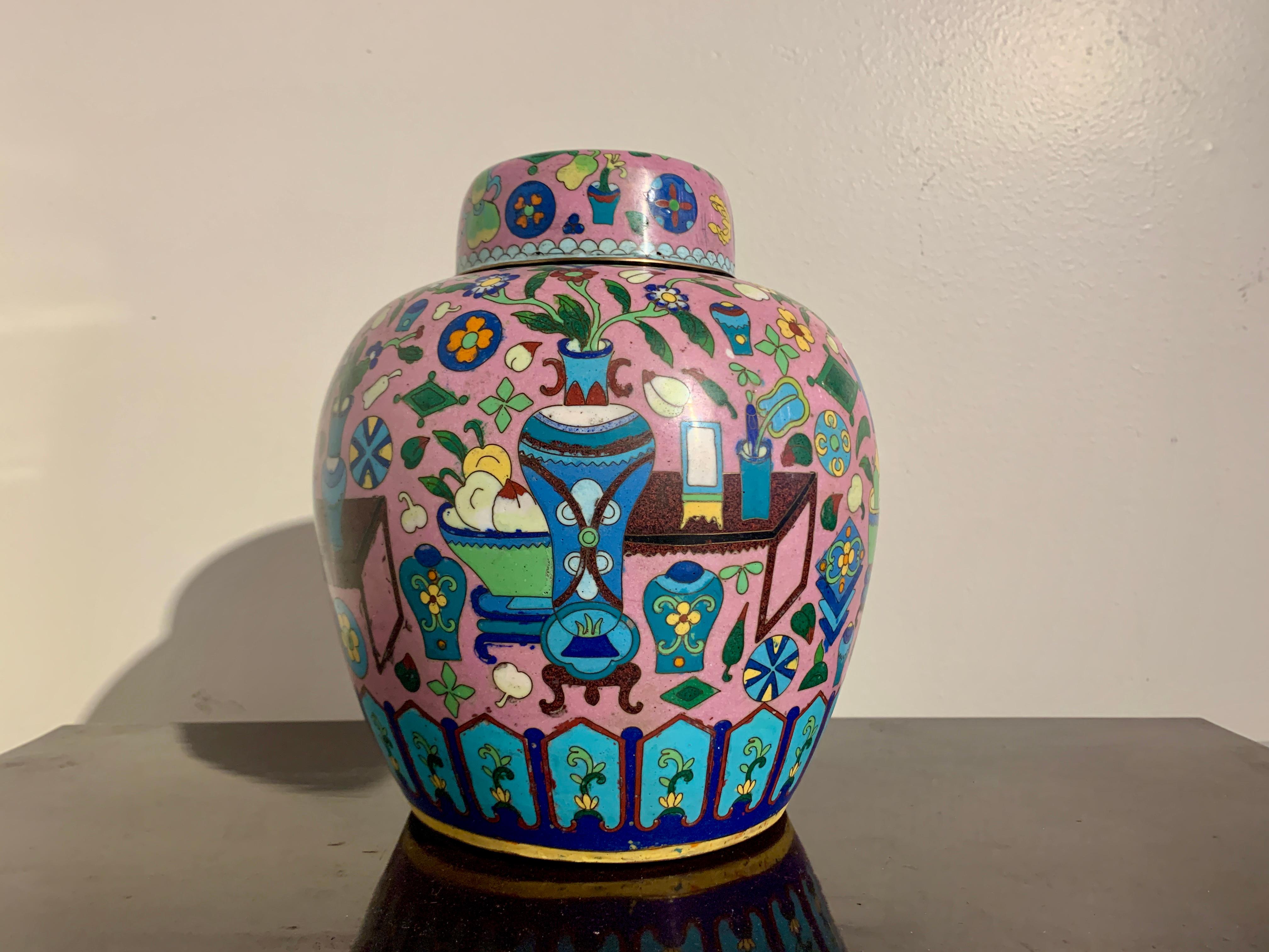 cloisonne ginger jar