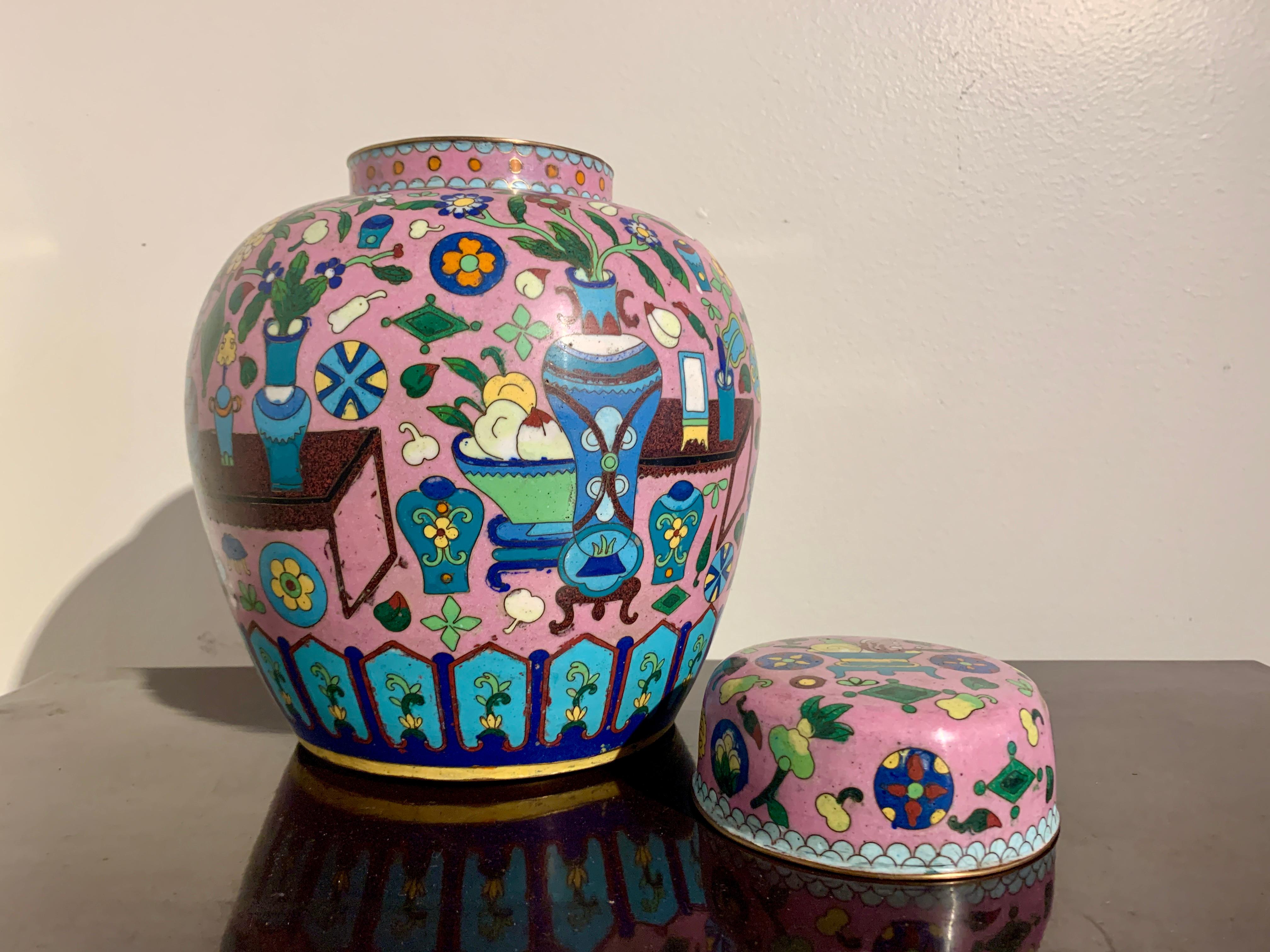 pink ginger jar