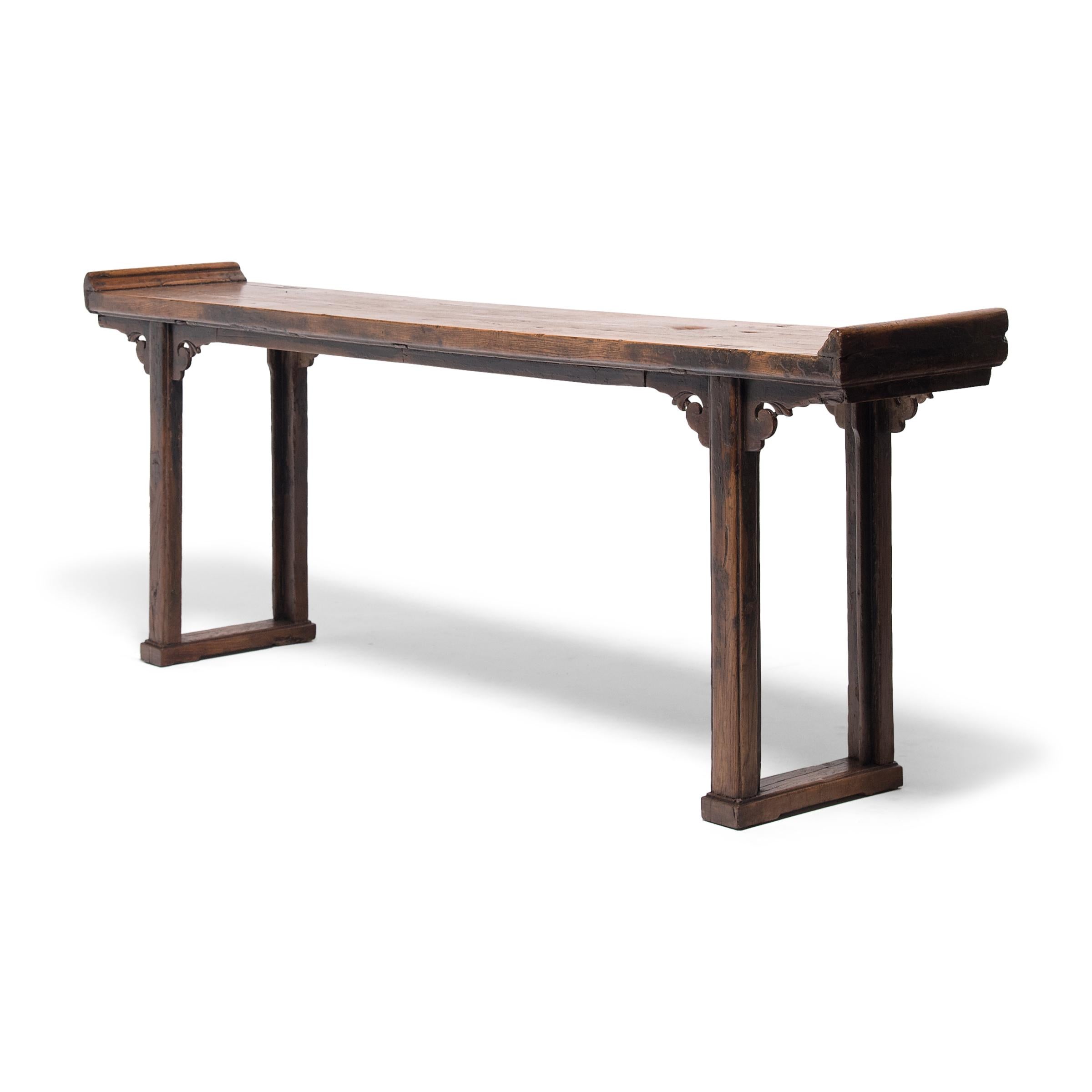 Qing Chinese Plank Top Altar Table, circa 1800