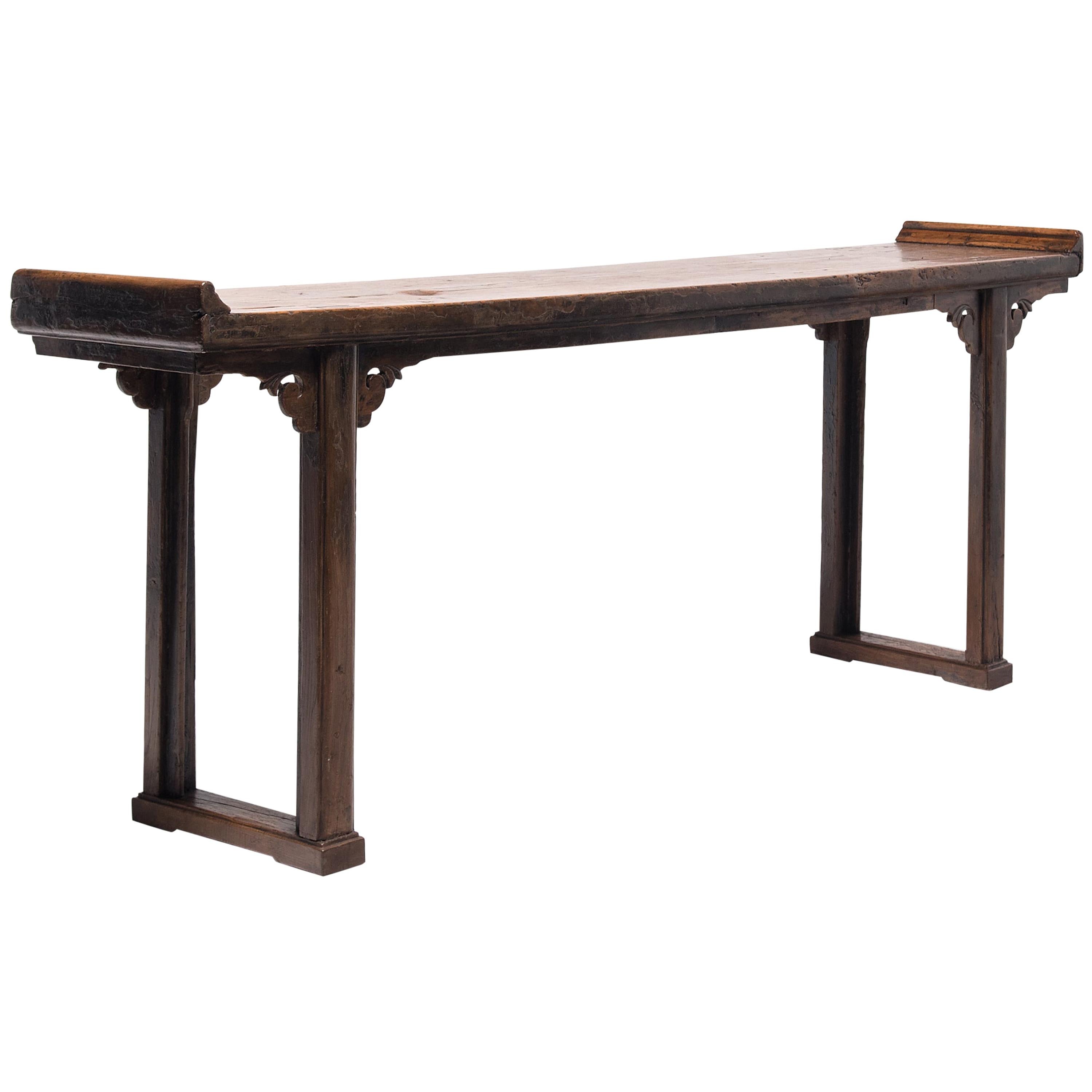 Chinese Plank Top Altar Table, circa 1800