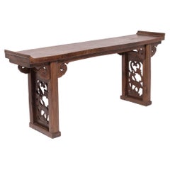 Chinese Plank Top Longevity Altar with Everted Ends, c. 1850