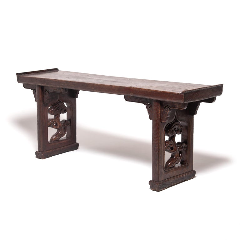 Qing Chinese Plank Top Ruyi Altar Table, circa 1800 For Sale