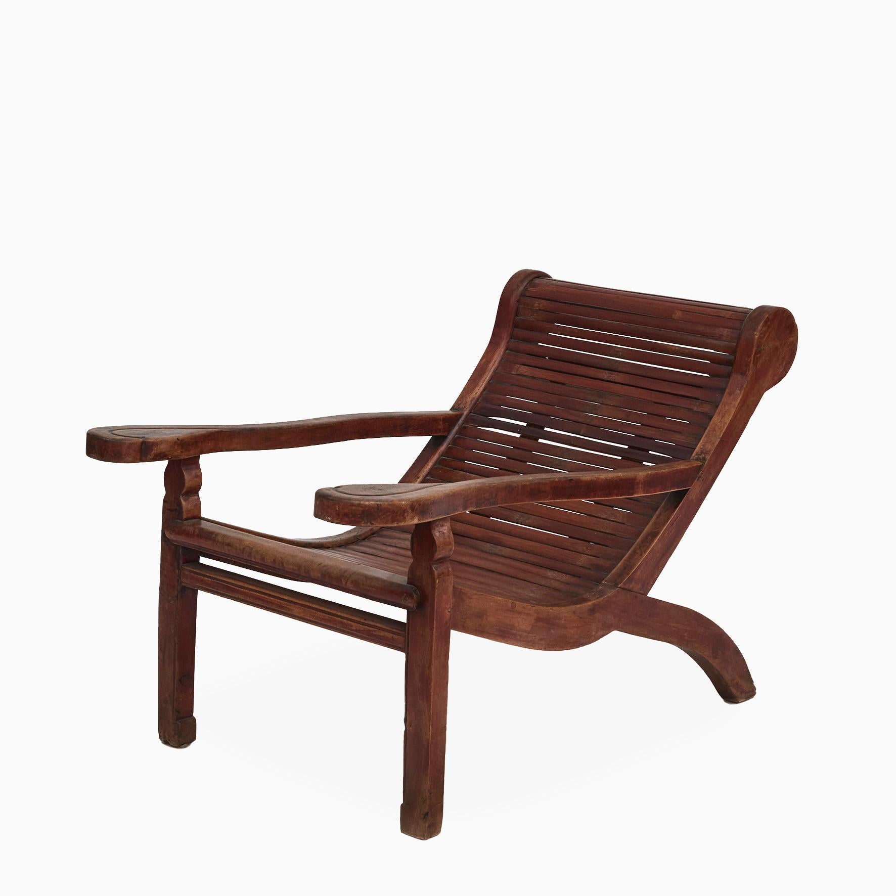 Plantation Lounge Chair aus Bambus und Wood (Sonstiges) im Angebot