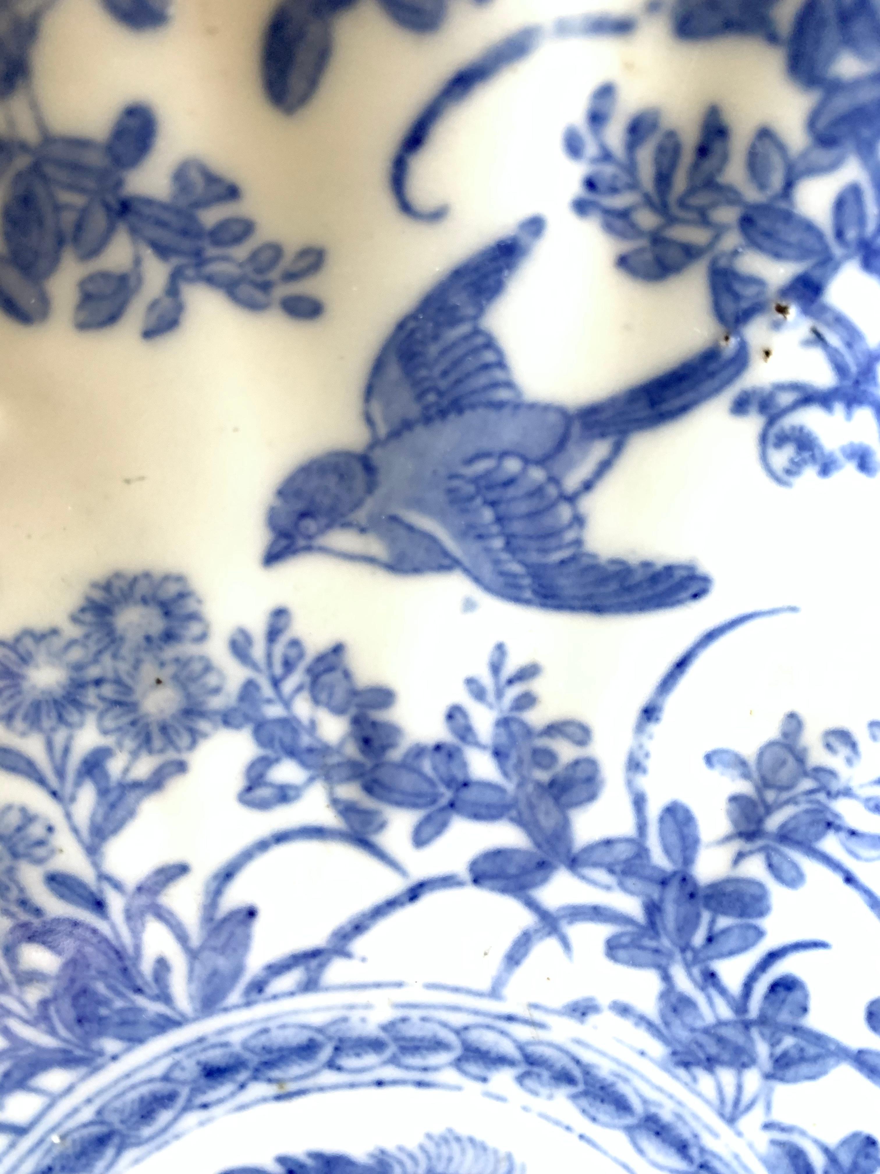 Chinese Plate inspired by The Blue Family Mid 19th Century For Sale 2