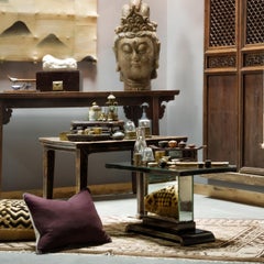 Tête de Guanyin polychrome chinoise