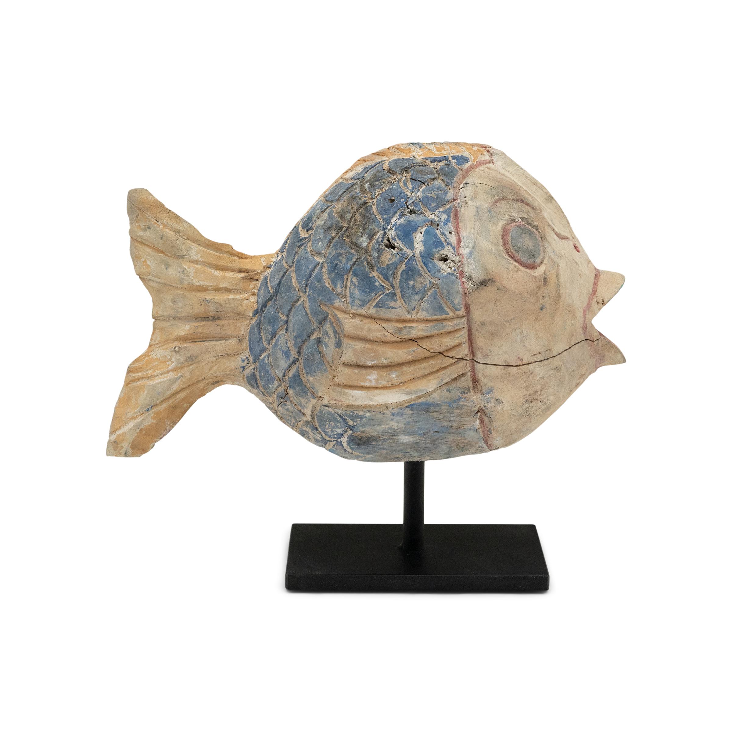 Chinese Export Chinese Polychrome Harmony Fish, c. 1900 For Sale