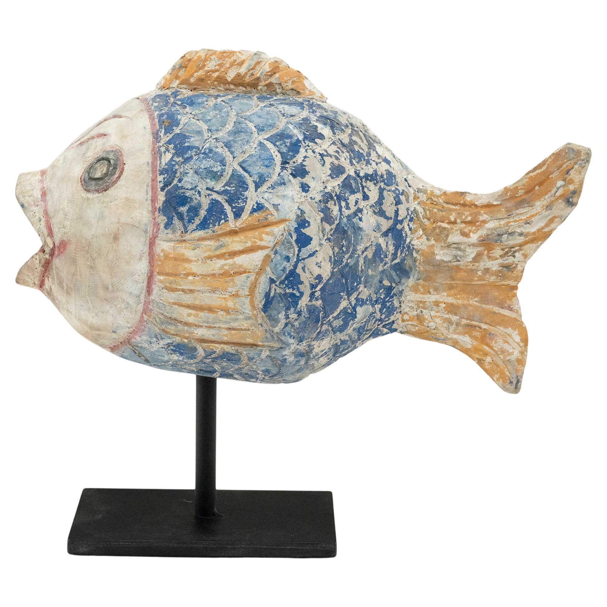 Fishy Represents Chinese Polychrome Harmony Fish, c. 1900 For Sale at 1stDibs
