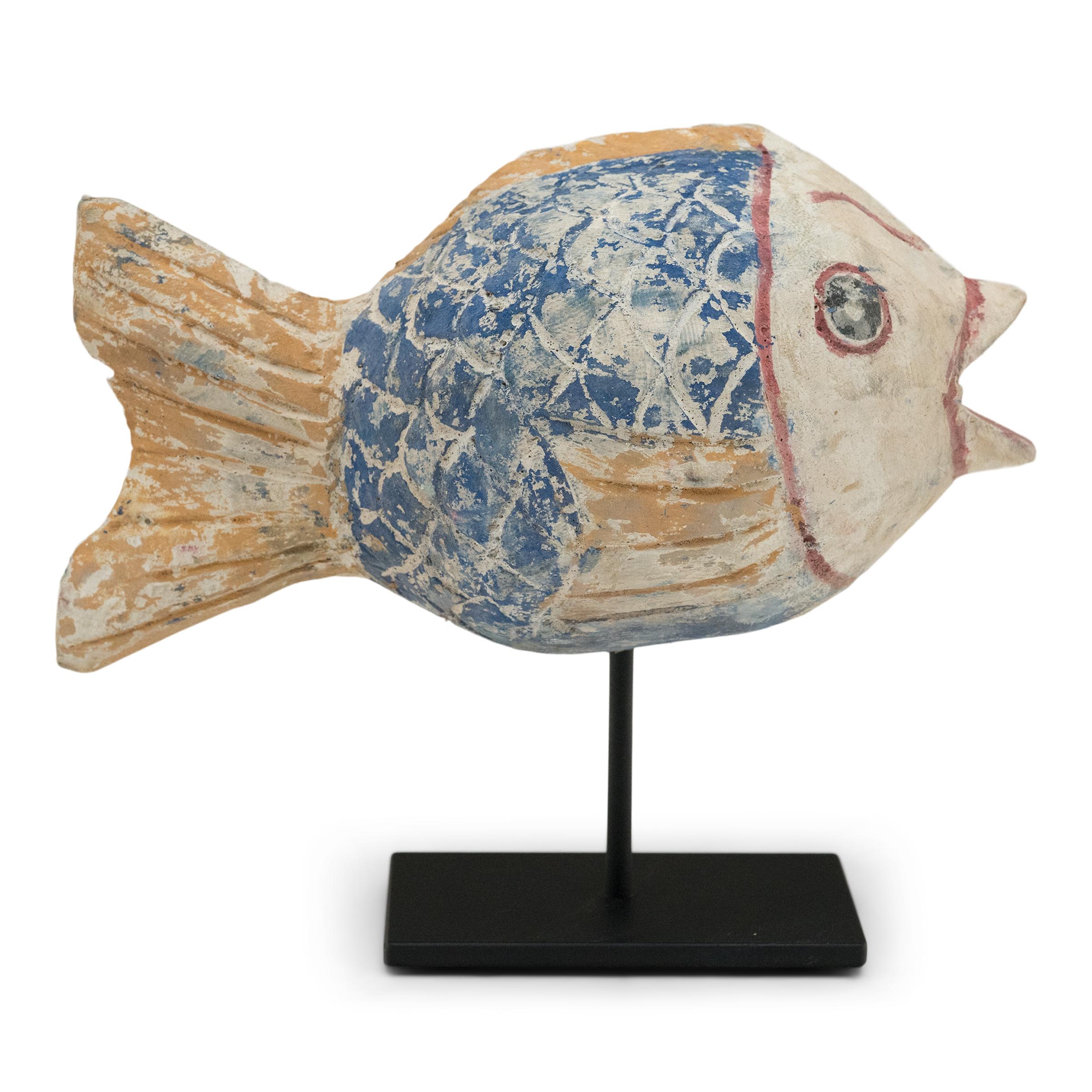 Chinese Export Chinese Polychrome Lucky Fish, c. 1900 For Sale