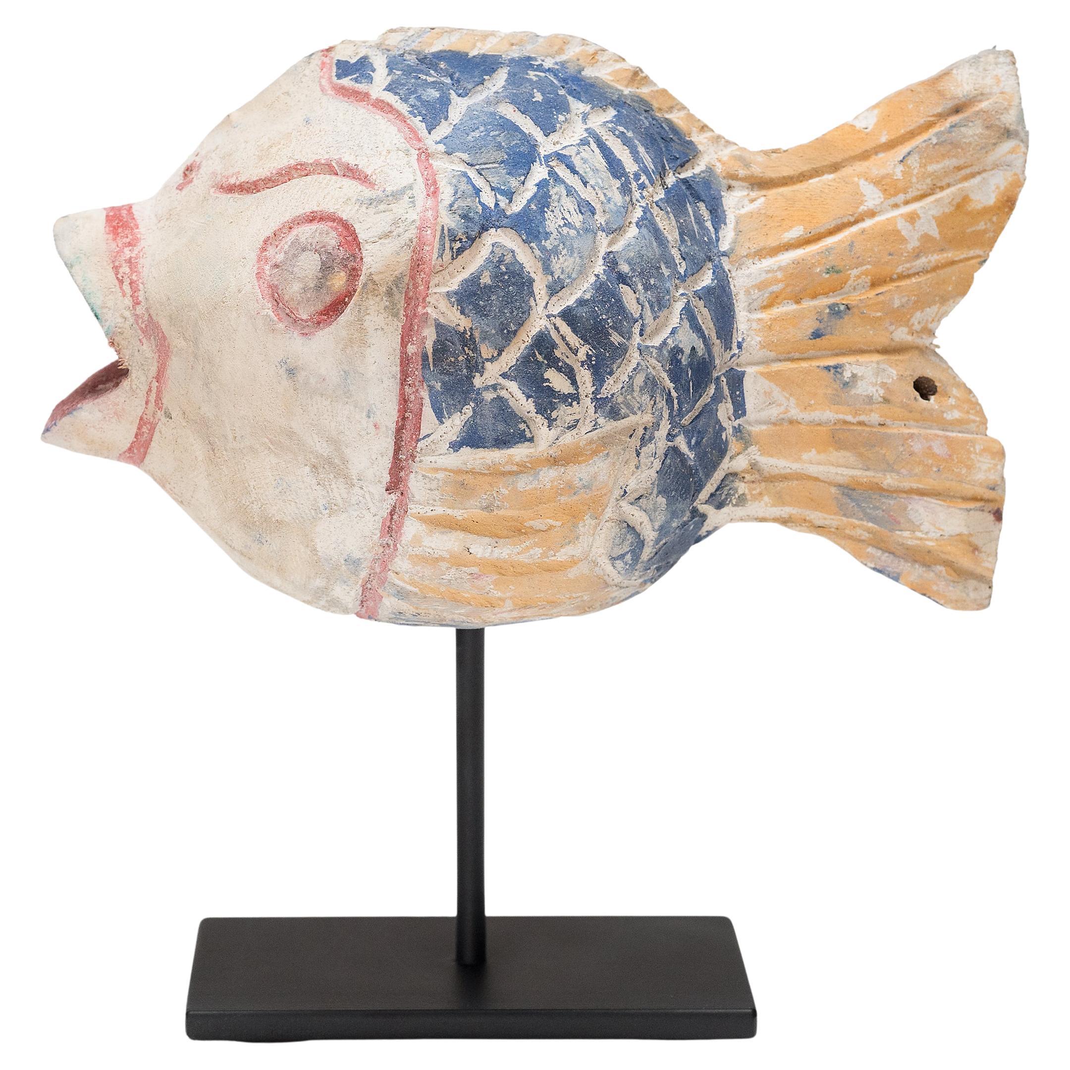 Chinese Polychrome Lucky Fish For Sale