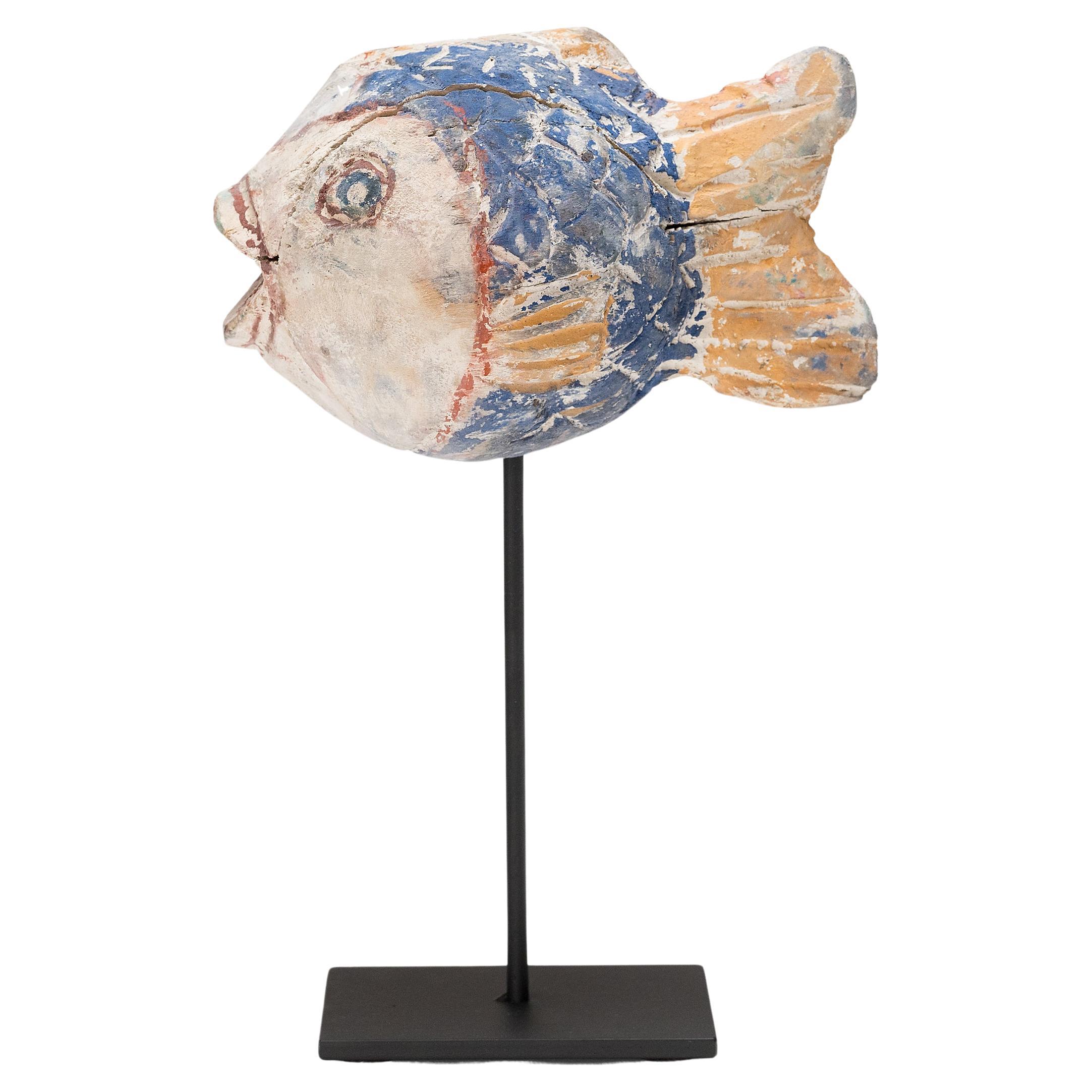 Fish Lucky Fish chinois polychrome en vente