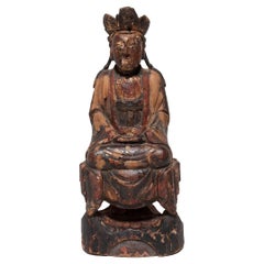 Chinese Polychrome Seated Amitayus Buddha, c. 1800