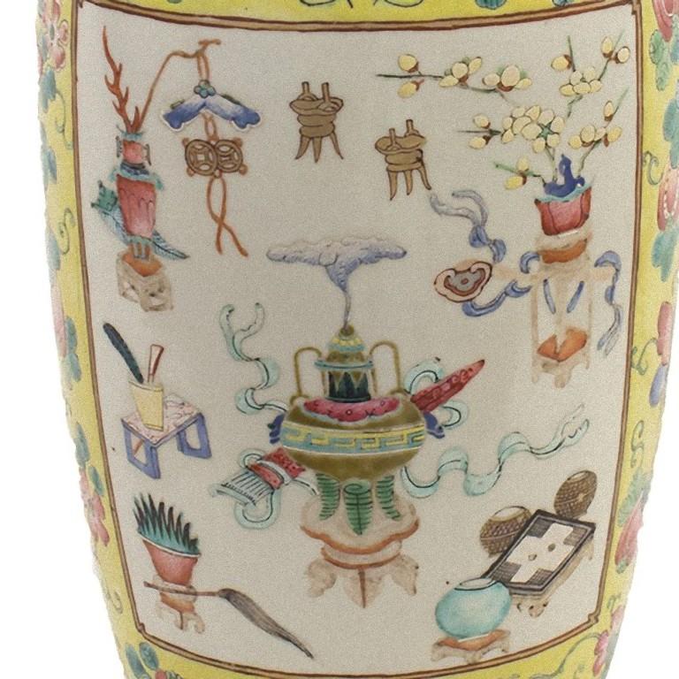 Chinese Polychrome Vase, China, Early 20th Century In Good Condition In Roma, IT