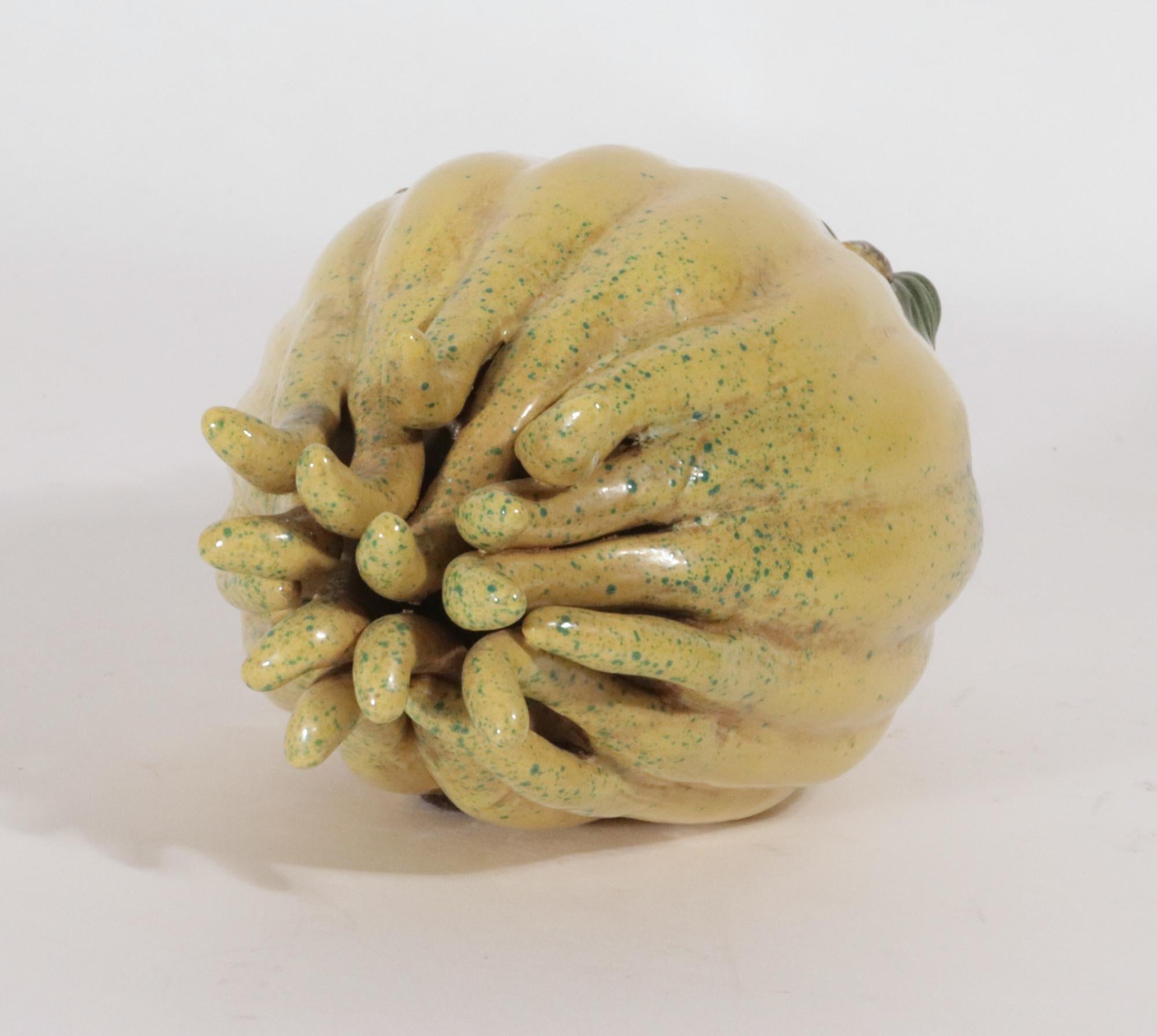 Chinese Porcelain Altar Fruit in the Form of a Buddha's Hand Citron 2
