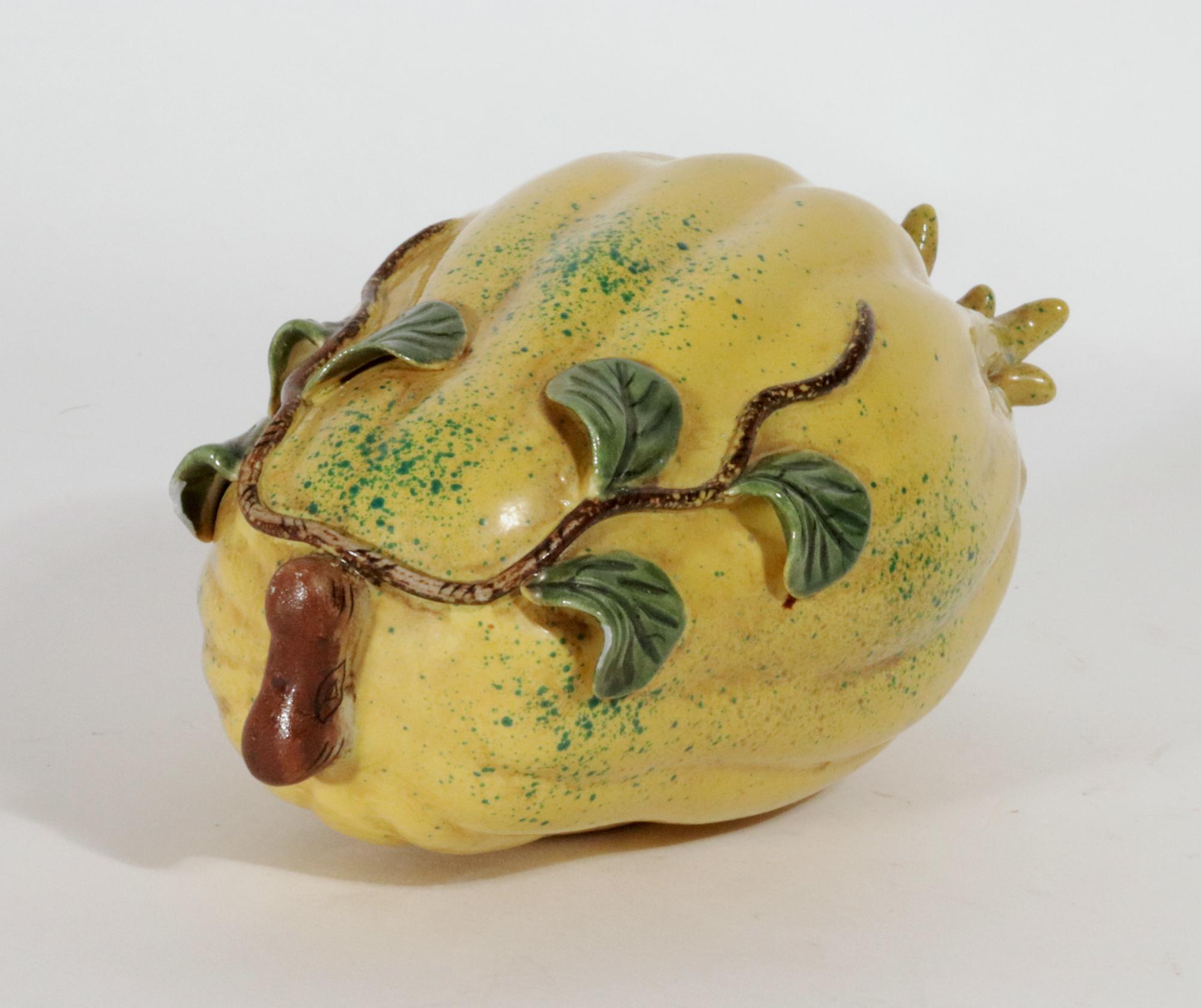 Chinese Porcelain Altar Fruit in the Form of a Buddha's Hand Citron 3