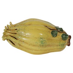 Antique Chinese Porcelain Altar Fruit in the Form of a Buddha's Hand Citron