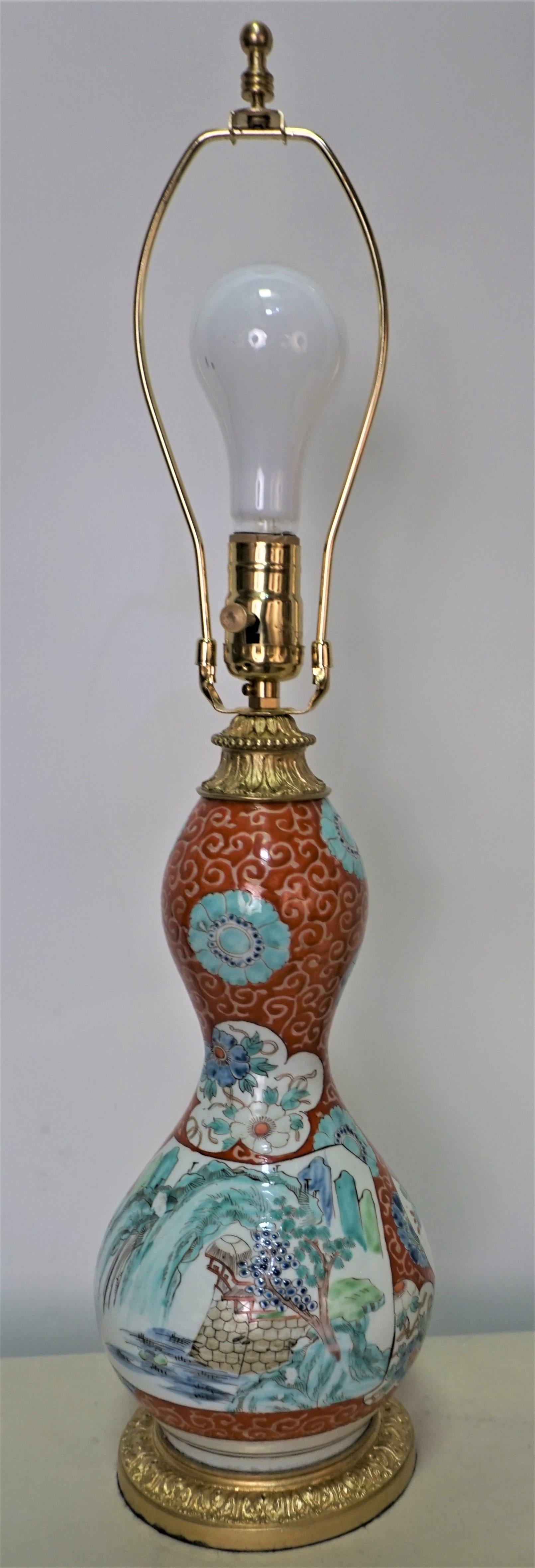 Chinese Porcelain and French Bronze Mounting Table Lamp 1
