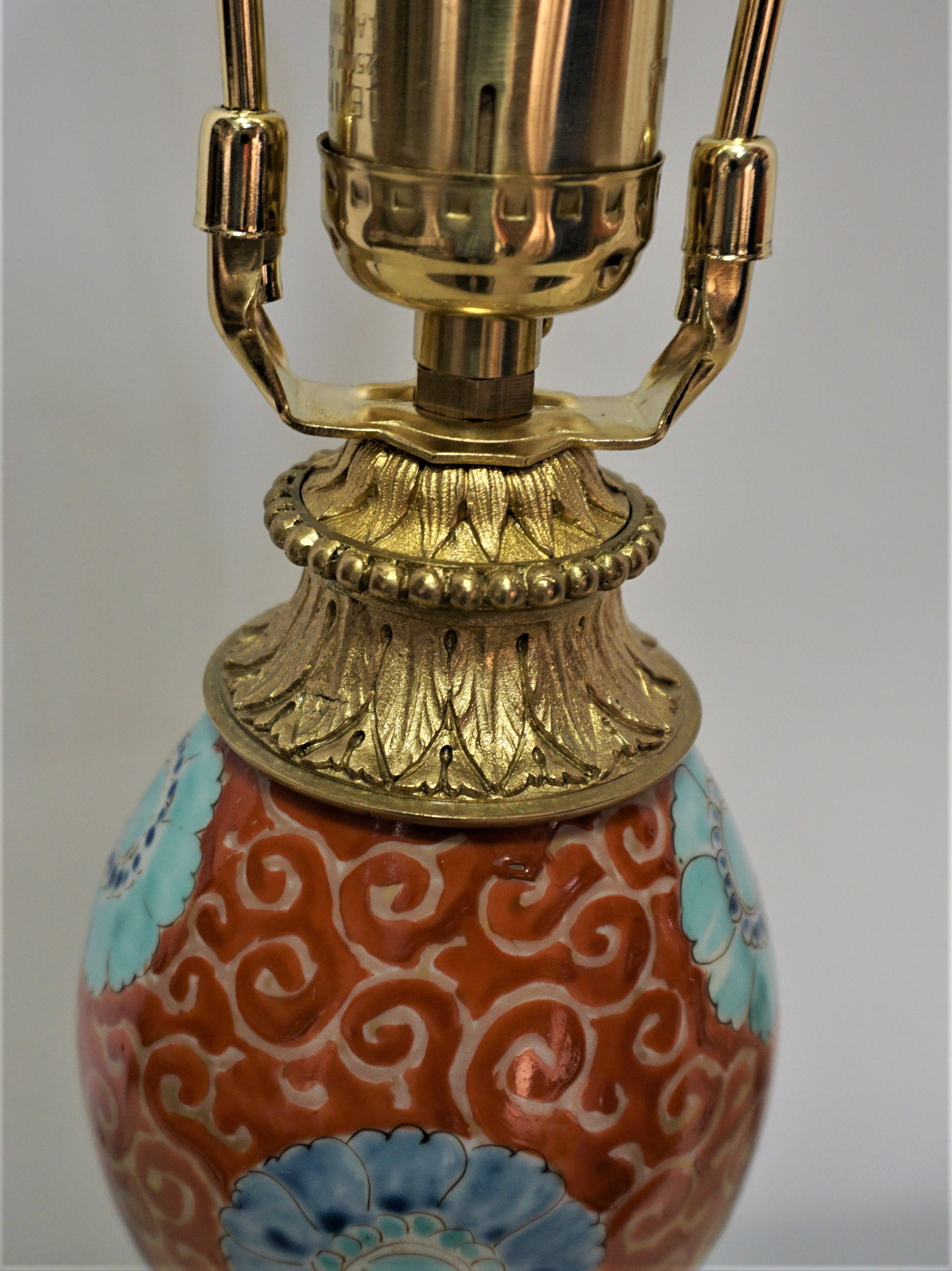 Chinese Porcelain and French Bronze Mounting Table Lamp 4
