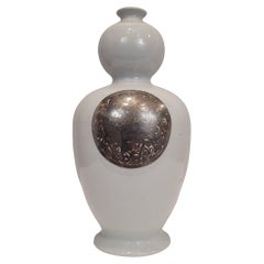 Chinese porcelain and silver vase, Fabienne Jouvin France