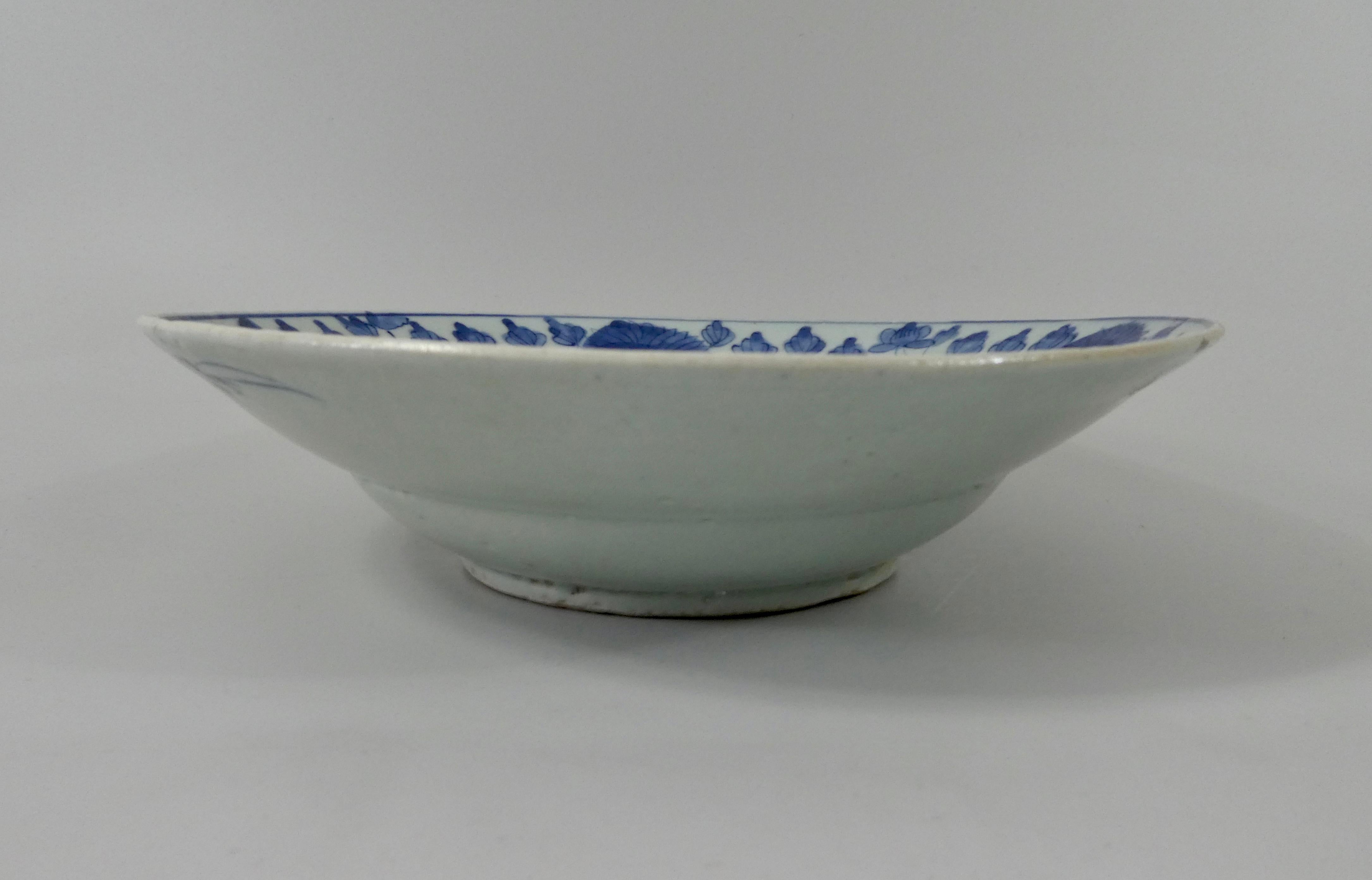 Chinesisches Porzellangeschirr in Blau und Weiß:: Swatow:: um 1600:: Ming-Dynastie 1