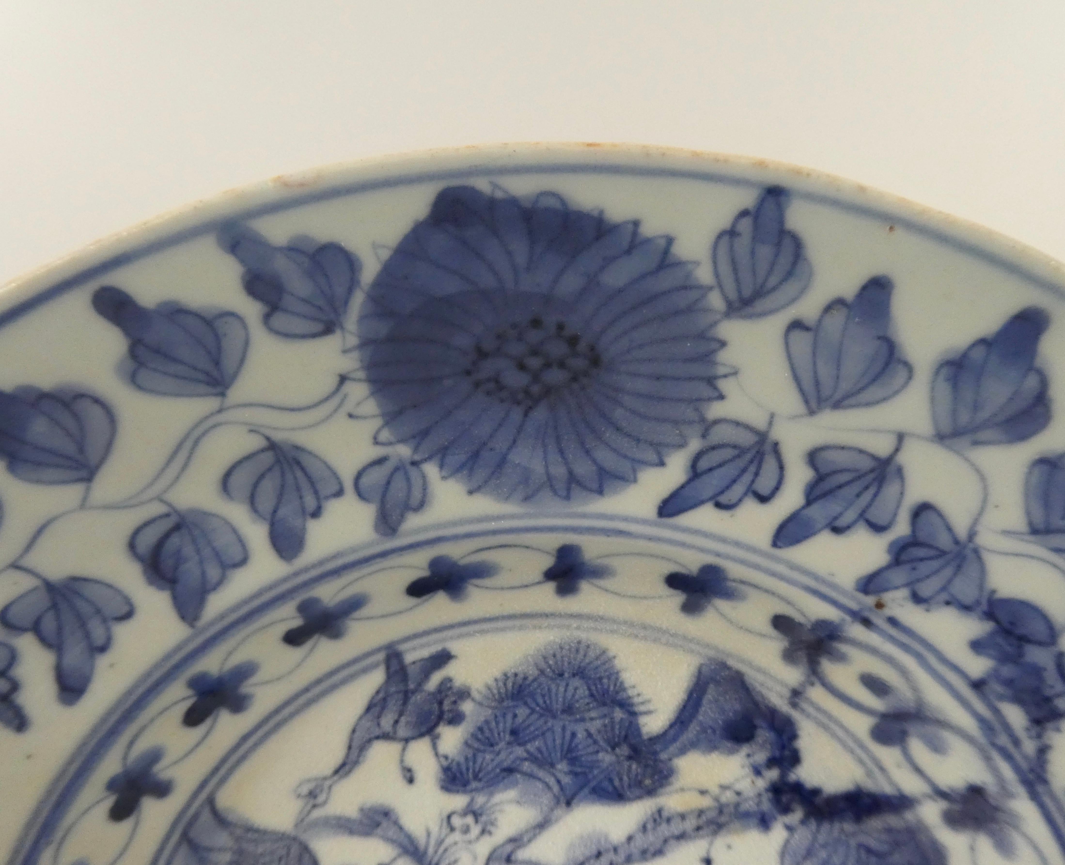 Chinesisches Porzellangeschirr in Blau und Weiß:: Swatow:: um 1600:: Ming-Dynastie 3