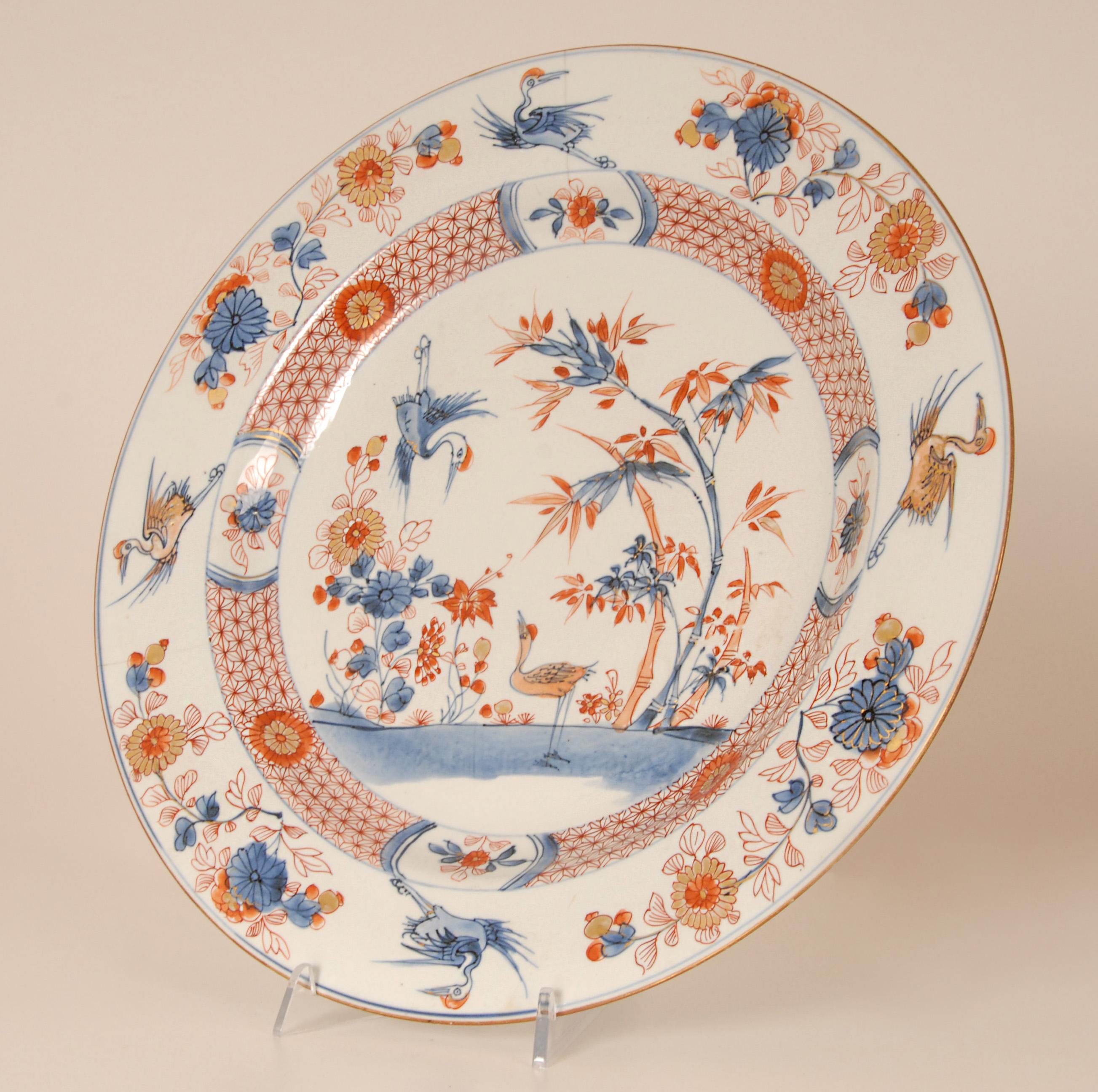 Chinesisches Porzellan Ladegerät 17. Jahrhundert Kangxi Periode Qing Imari Palette im Angebot 8