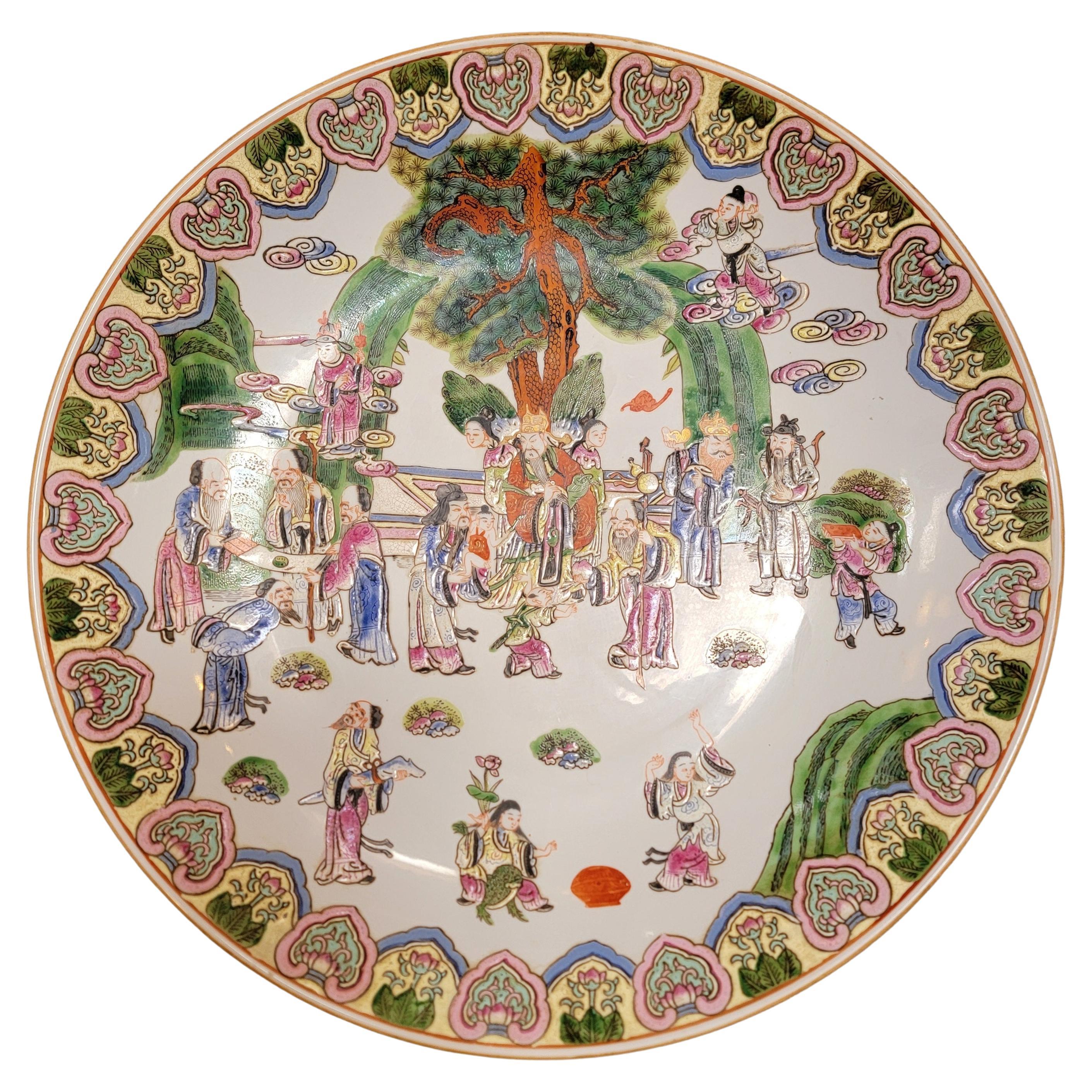 Chinese Porcelain Charger For Sale
