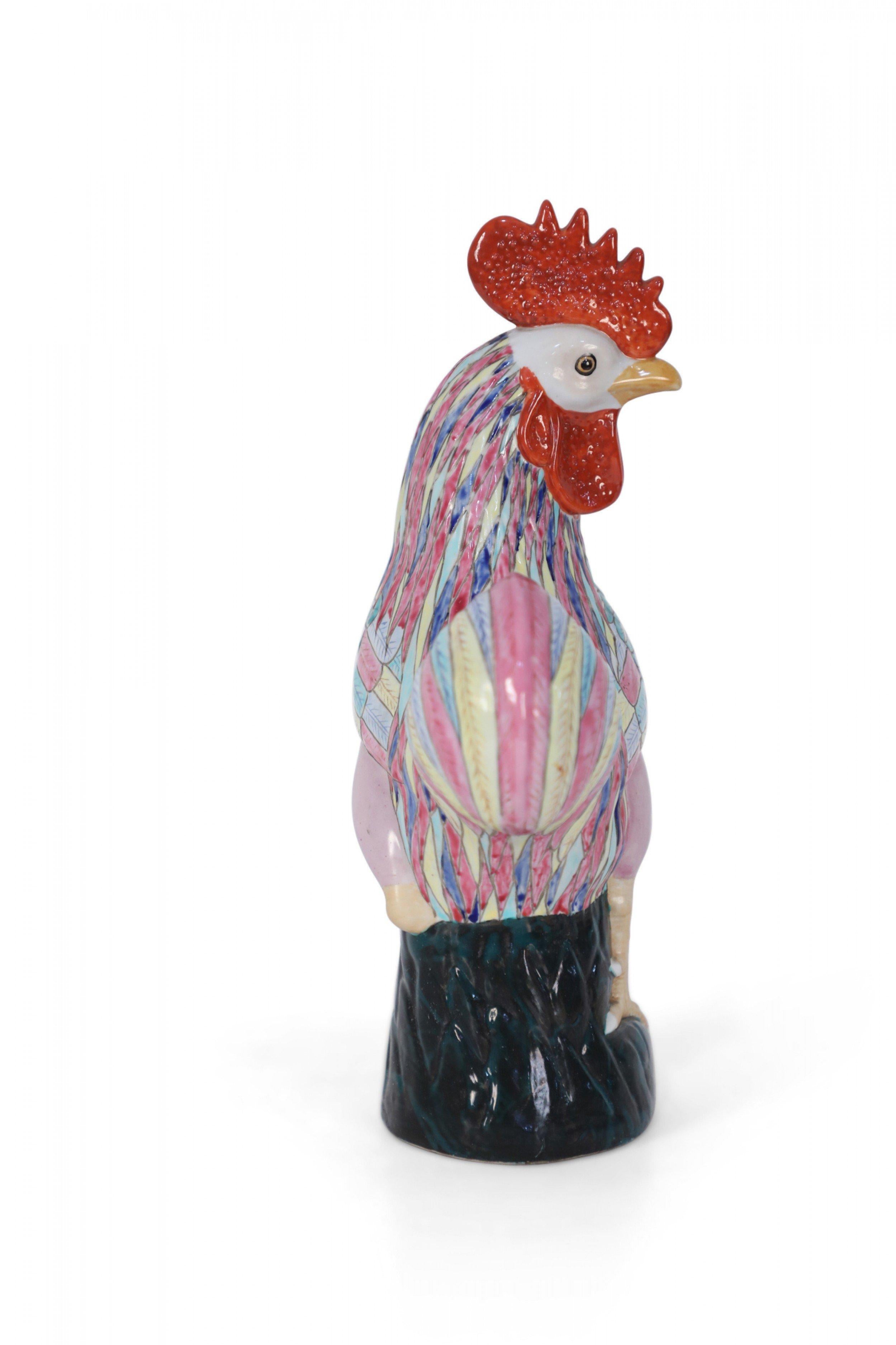 20th Century Chinese Porcelain Chicken Statue