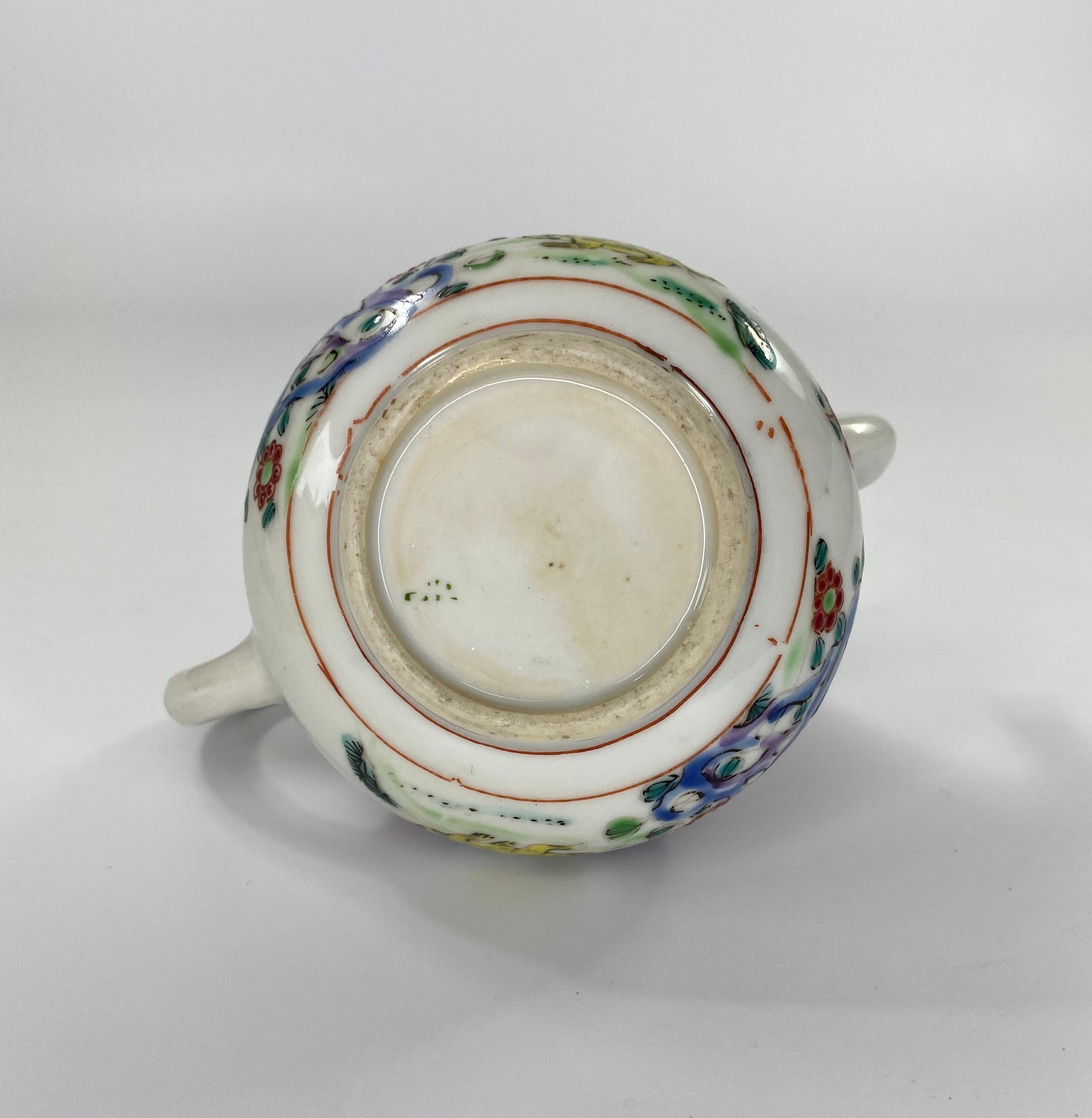 Chinese porcelain Cockerel and Cat Teapot, circa 1740, Qianlong Period 4