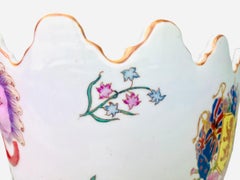 Chinese porcelain Cooler / Planter / Jar - Rose family - 19th - Qing China