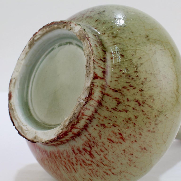 Chinese Porcelain Coppered Glaze Vase 7